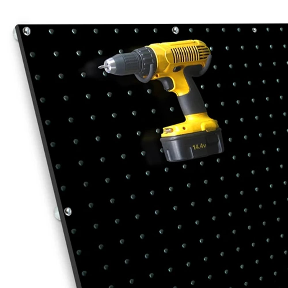 DiamondLife Black Plastic PegBoard 3x4 (33.5 in x 45.5 in x 0.75 in)