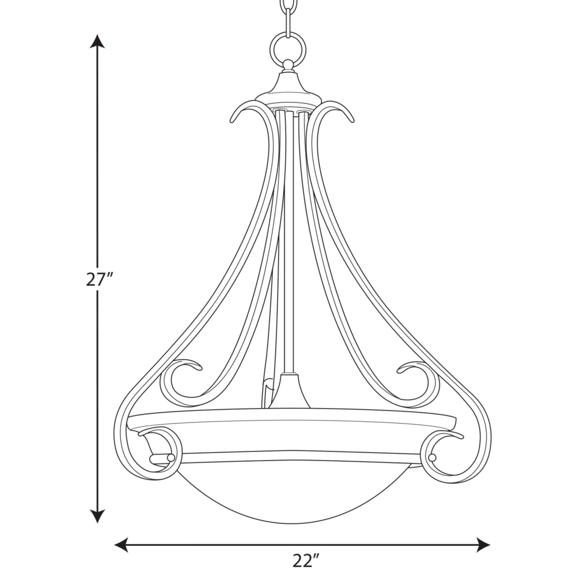 Progress Lighting Torino 3-Light Brushed Nickel Transitional Dry rated ...