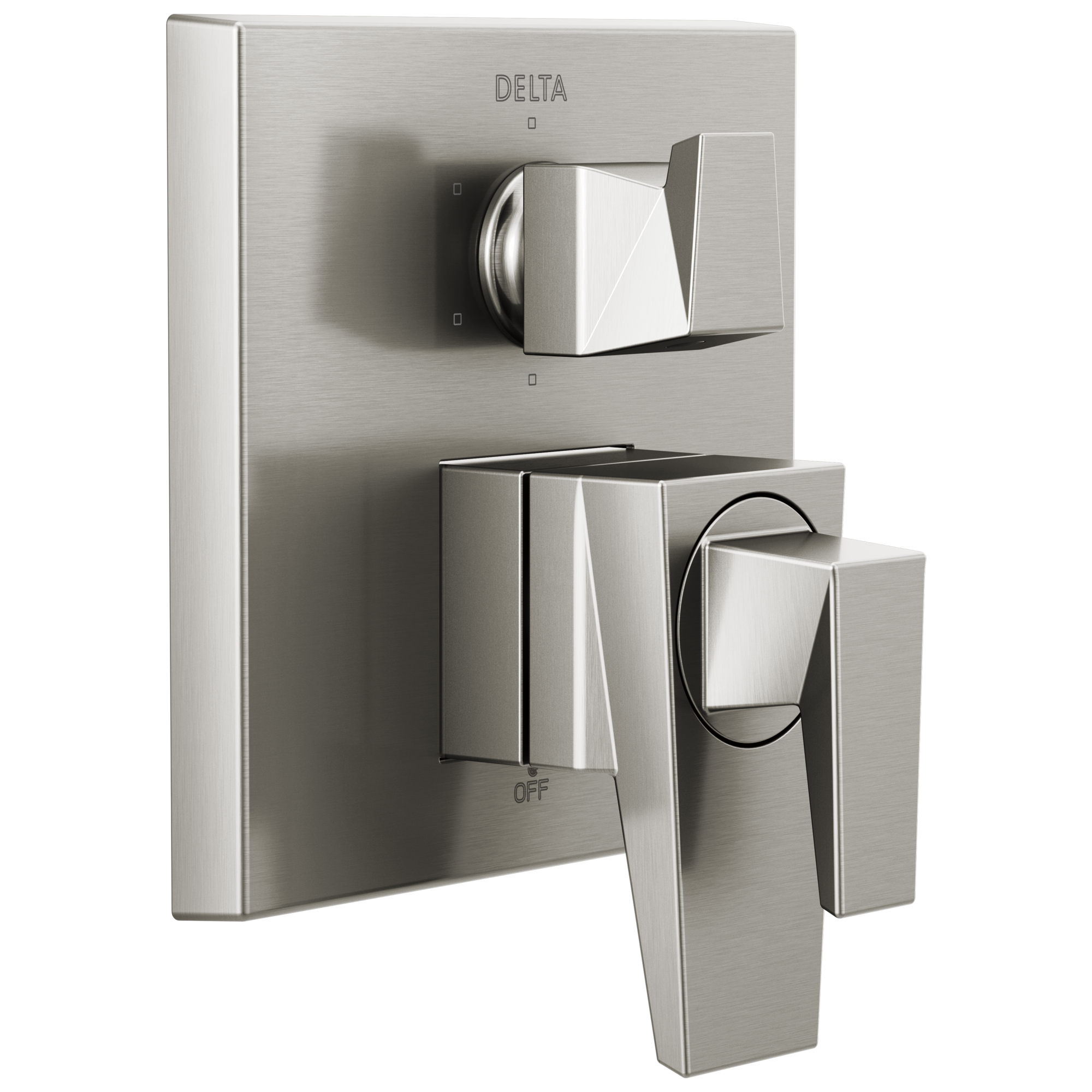 Delta T27943-SS-PR Trillian Lumicoat Stainless 4.1875-Inches Universal Bathtub/Shower Diverter 0.5-Inches -ID