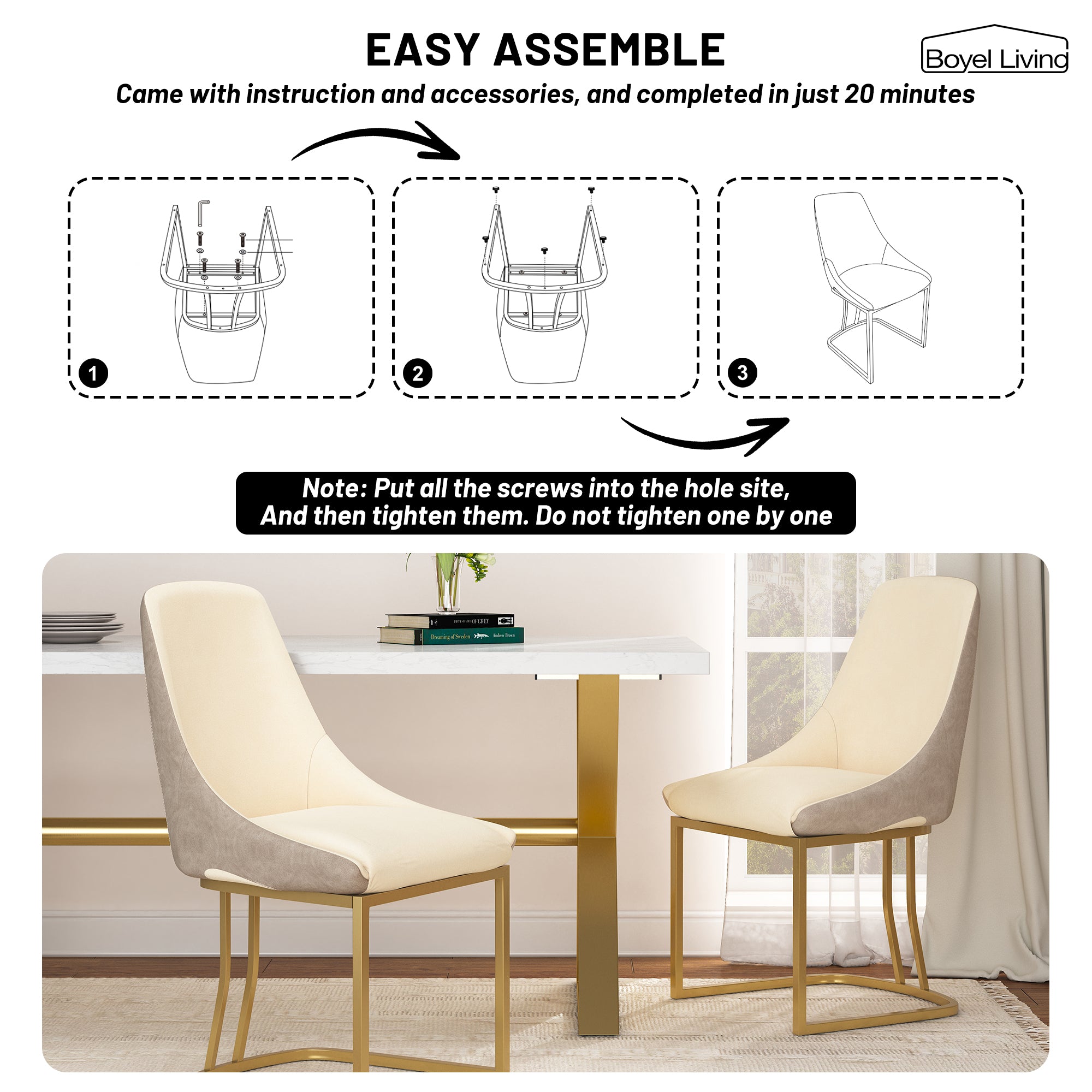 Boyel Living BLDC2432BE Dining-Chairs - View #7