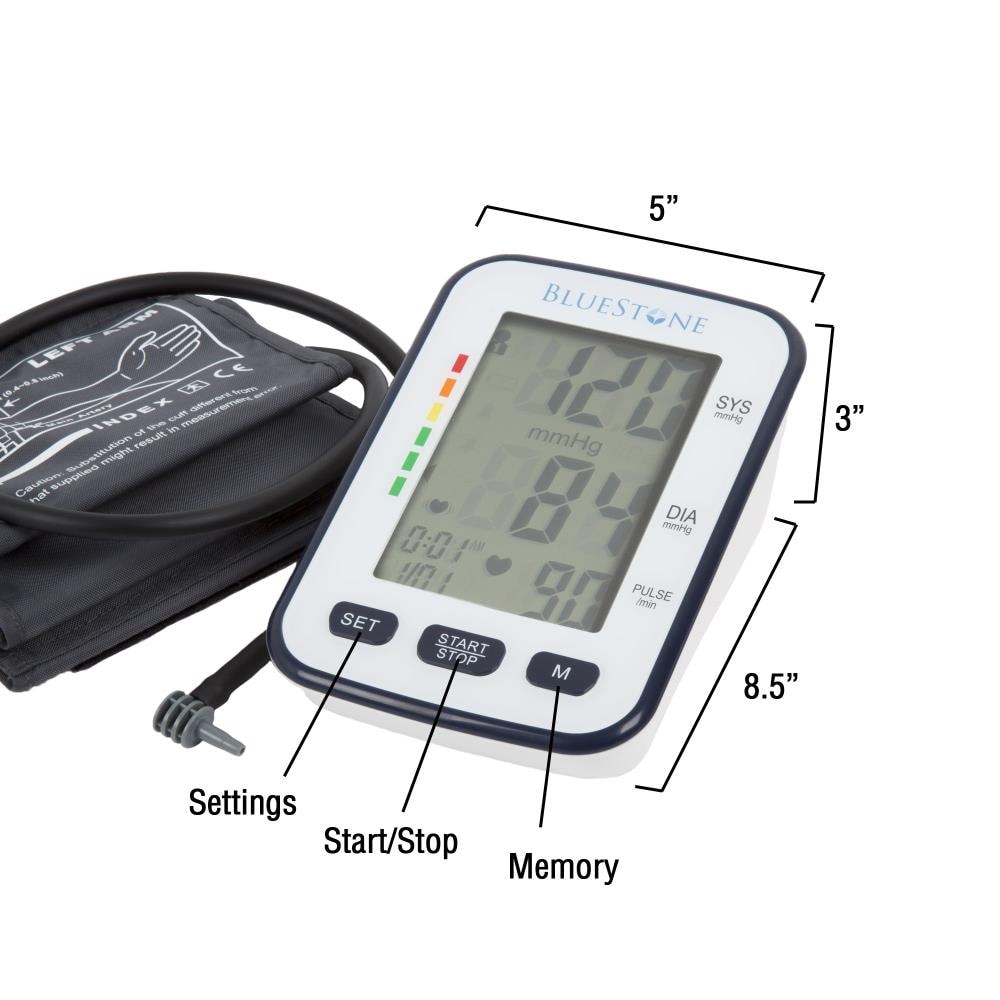 Blood Pressure Machine with Automatic Upper Arm Cuff, Accurate Portable BP  Monitor Device for Home Use(M Cuff 8.6 - 14.2 Inches)