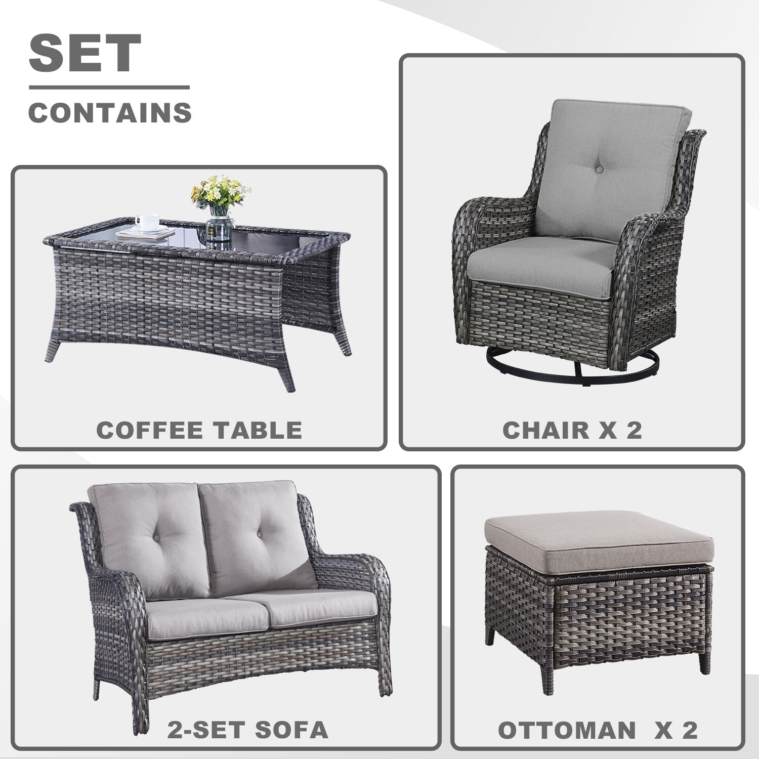 Rilyson FS039019024016-2 Patio-Conversation-Sets - View #3