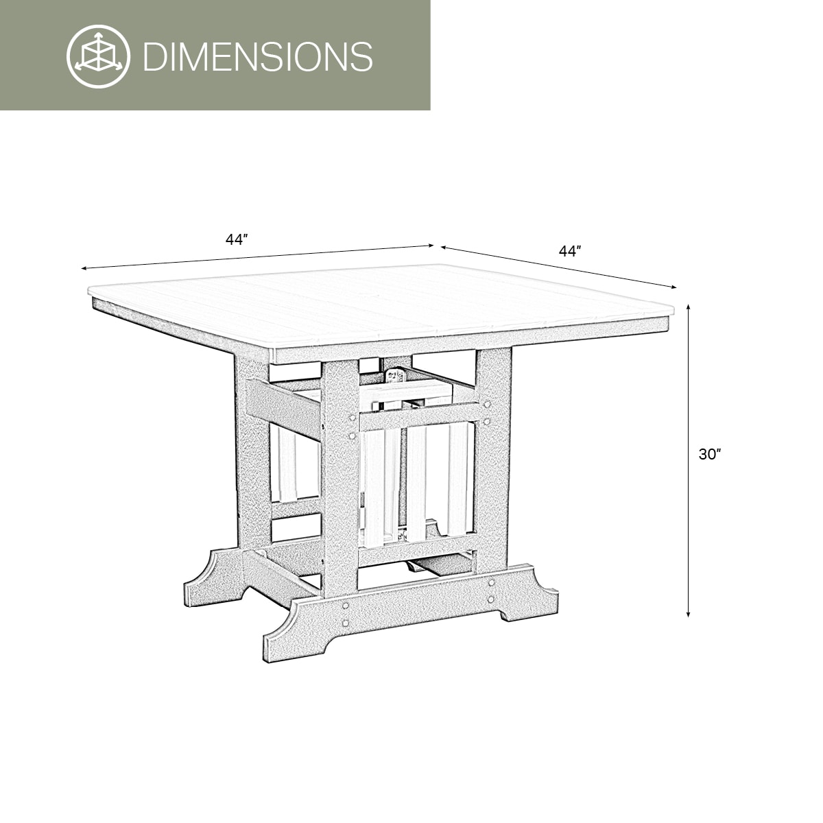 American Furniture Classics DJ130BZBK-K Patio-Dining-Sets - View #7
