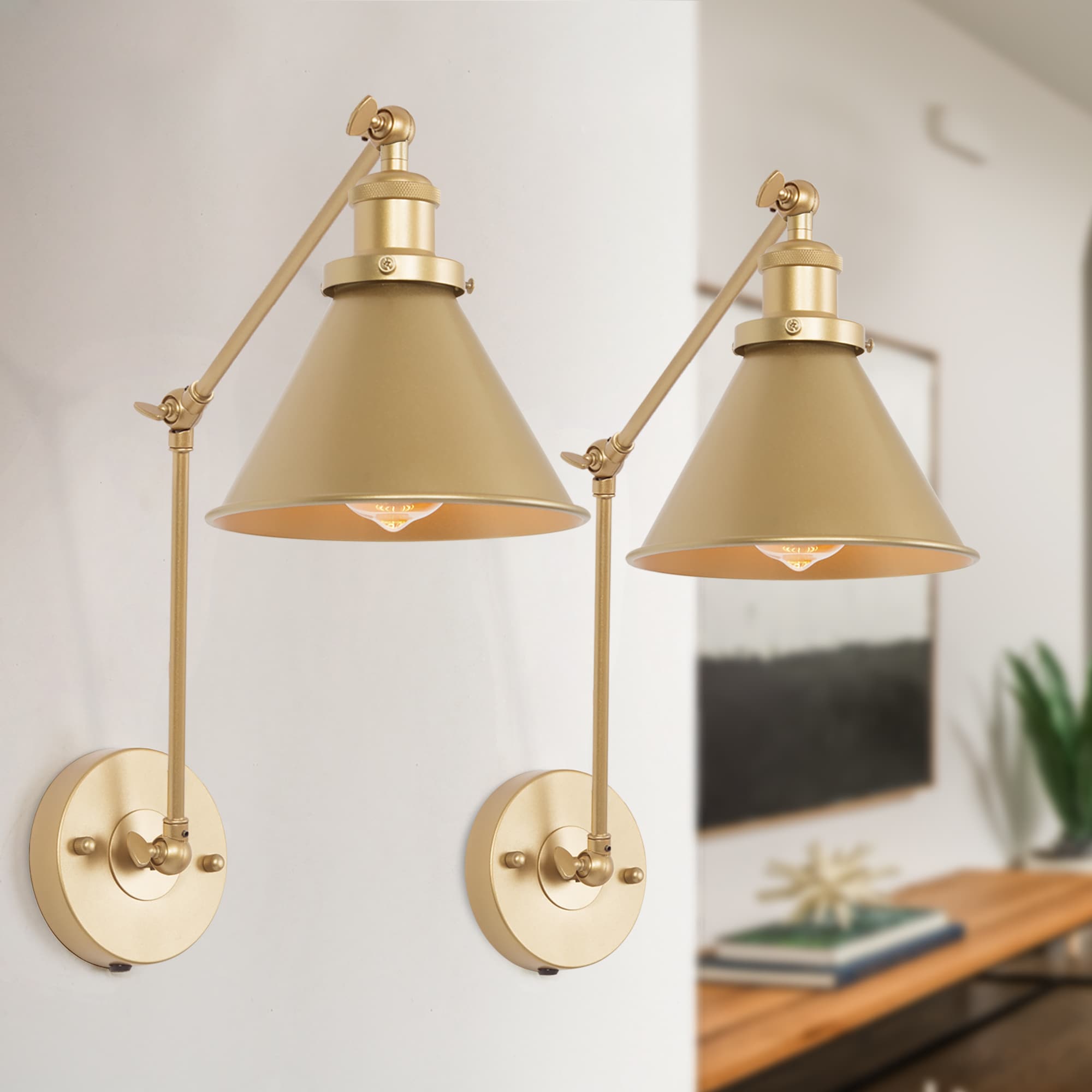 gold wall lamps for bedroom