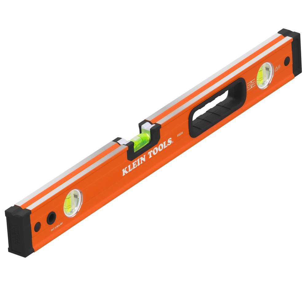 Klein Tools 93524 Box Beam Level, 3 Vial, 24-Inch