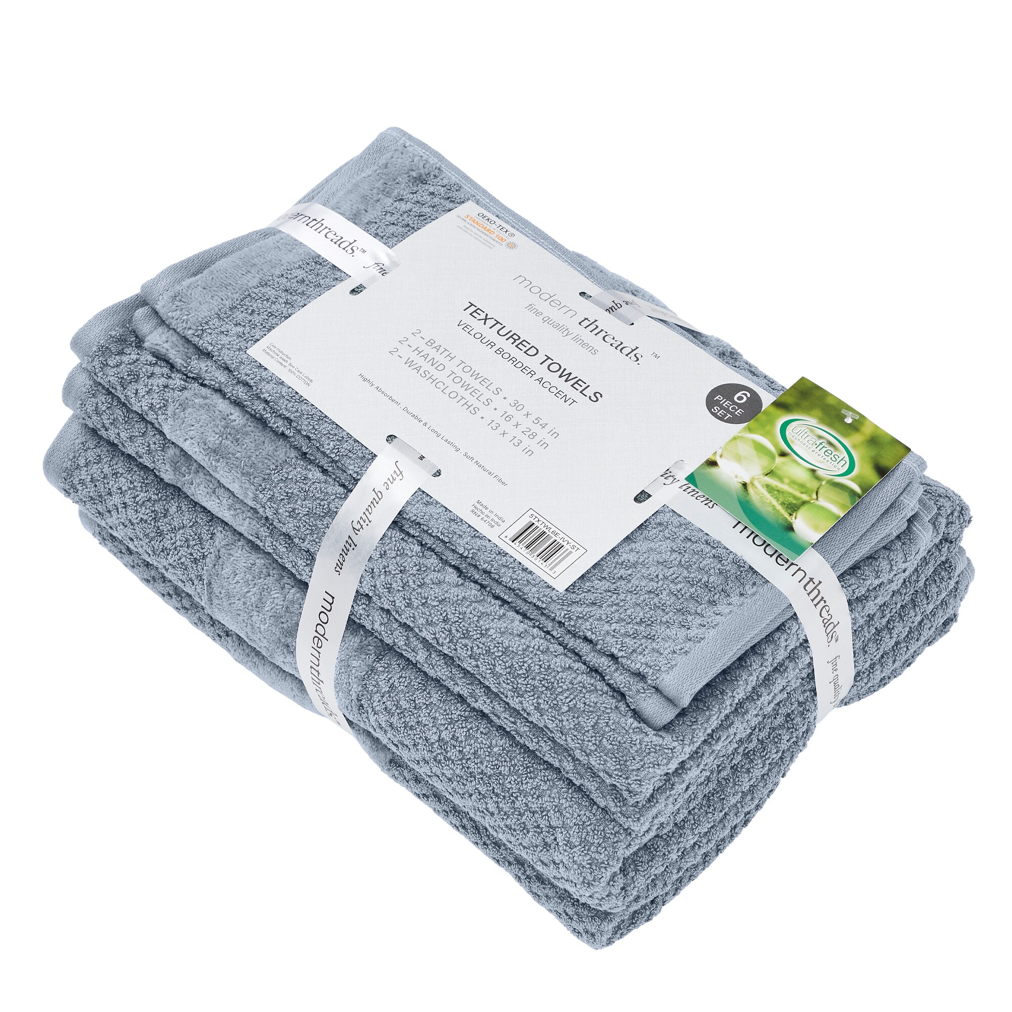 Amrapur Overseas 5TXTWL6E-BLU-ST Bath-Towels - View #3