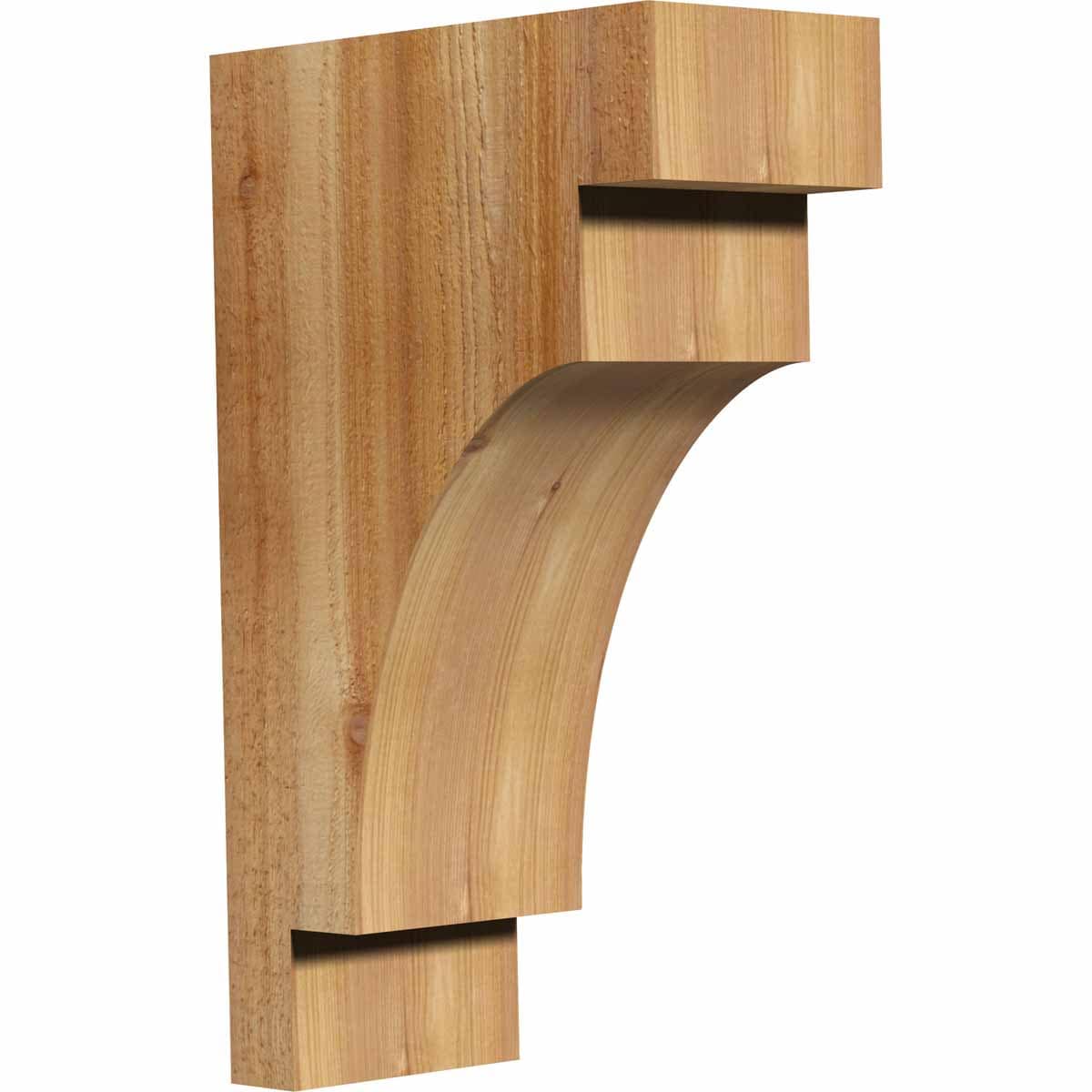 Ekena Millwork COR06X12X20MED00RWR 6-in x 12-in x 20-in Mediterranean Unfinished Western red cedar Wood Paintable/Stainable Corbel