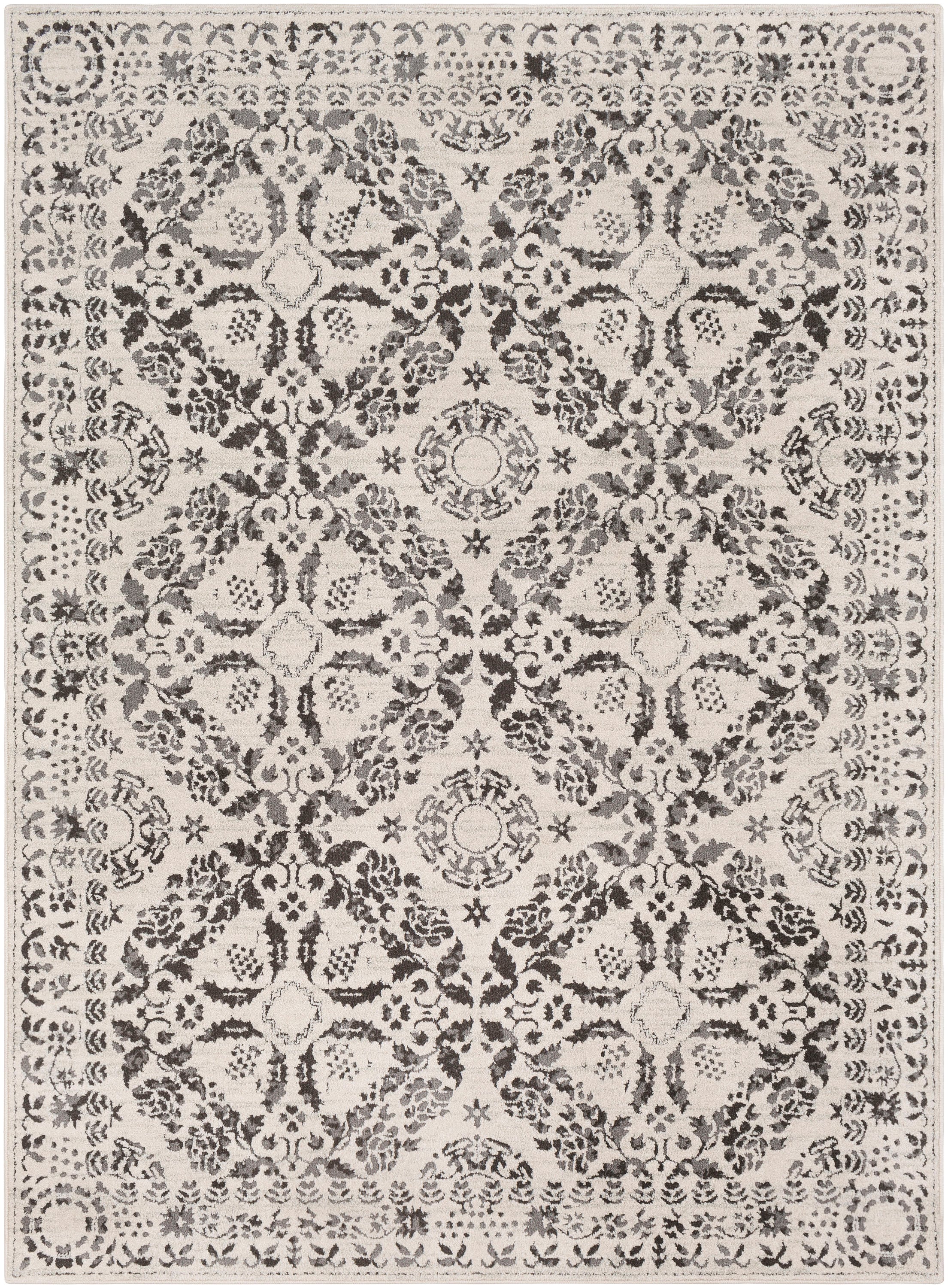 Livabliss BHR2318-5373 Bahar 5 x 8 (ft) Polypropylene Beige Rectangular Indoor Medallion Area rug