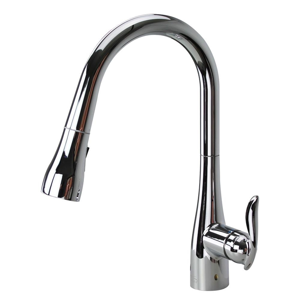 Transolid Arcata Polished Chrome Single Handle Pull-down Kitchen Faucet in  the Kitchen Faucets department at