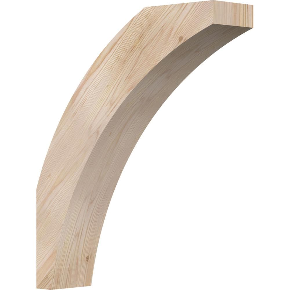 Ekena Millwork BRC06X22X26THR00SDF 5-1/2-in x 22-in x 26-in Douglas Fir Unfinished Wood Thorton Smooth Knee Brace