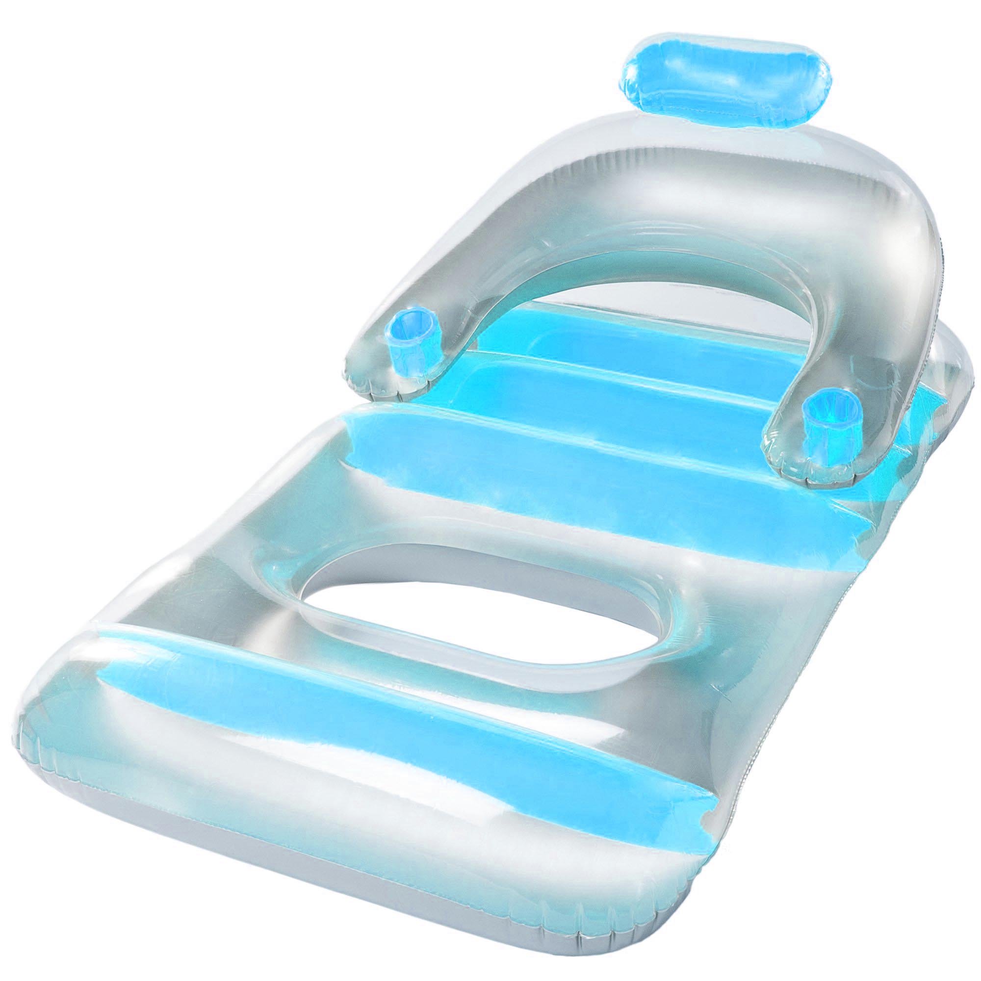 Swimline 134428 1-Seat Blue Inflatable Lounger