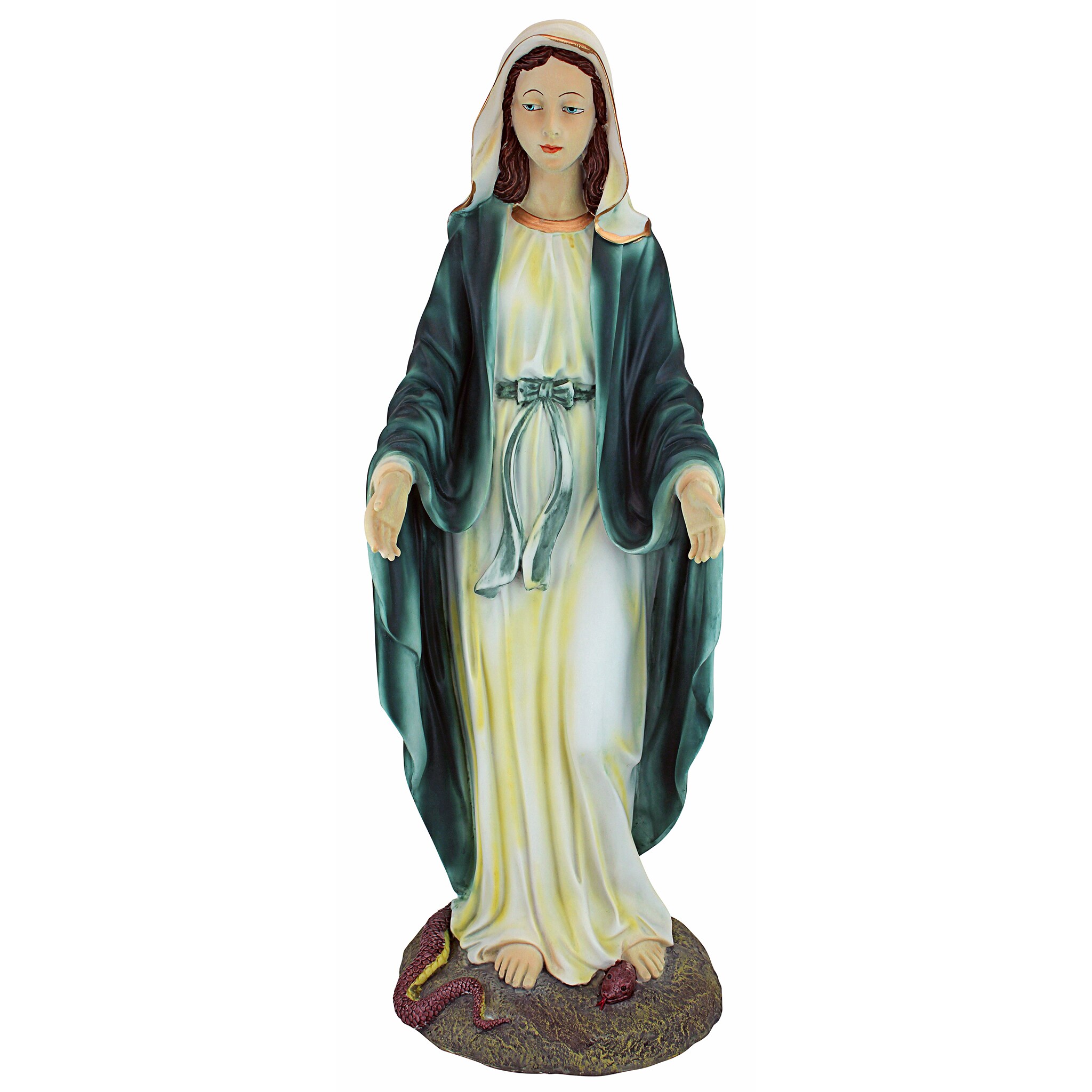 Design Toscano KY53061 23-in H x 9.5-in W Multiple Colors/Finishes Religion Garden Statue