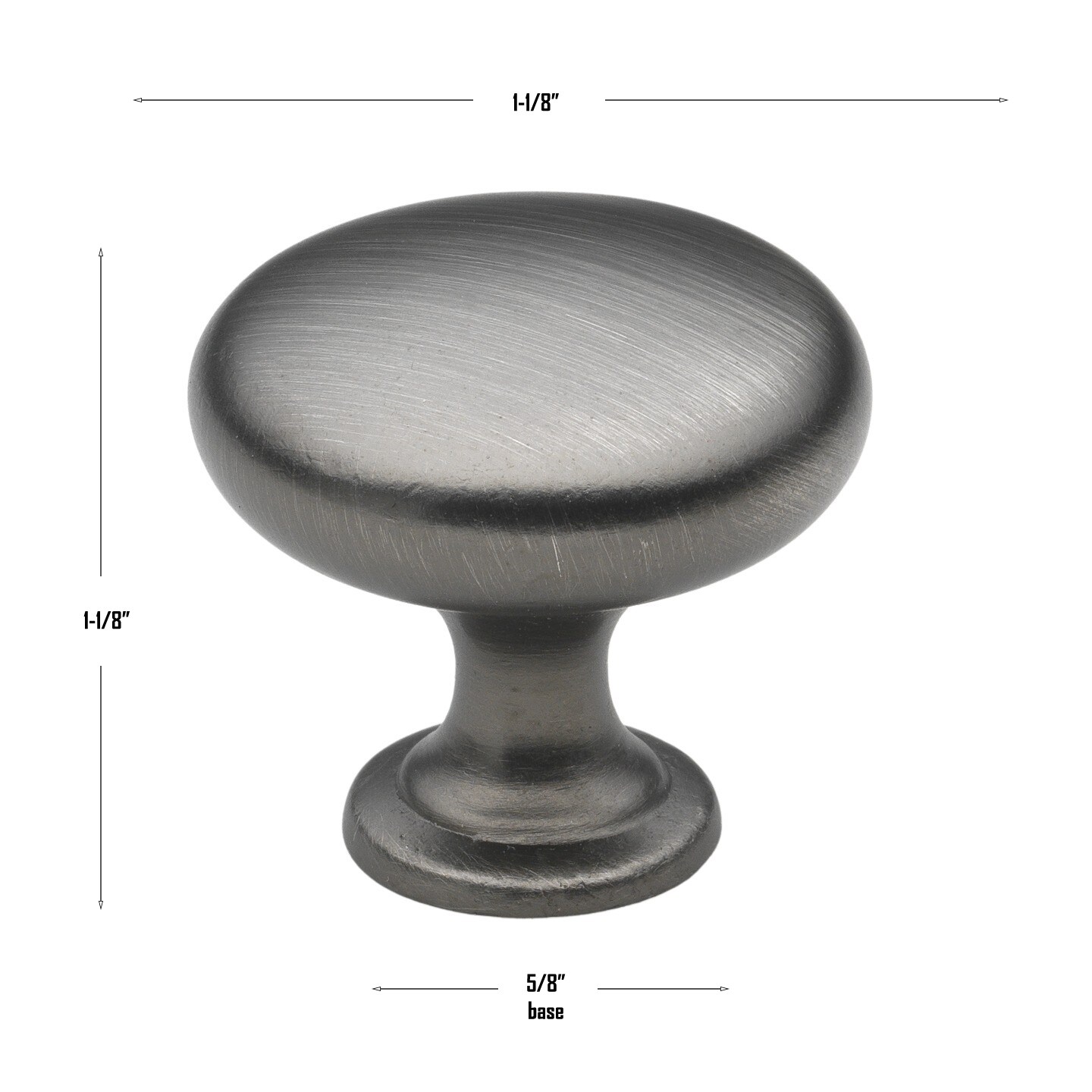 GlideRite Hardware 5411-P-5 Cabinet-Knobs - View #4