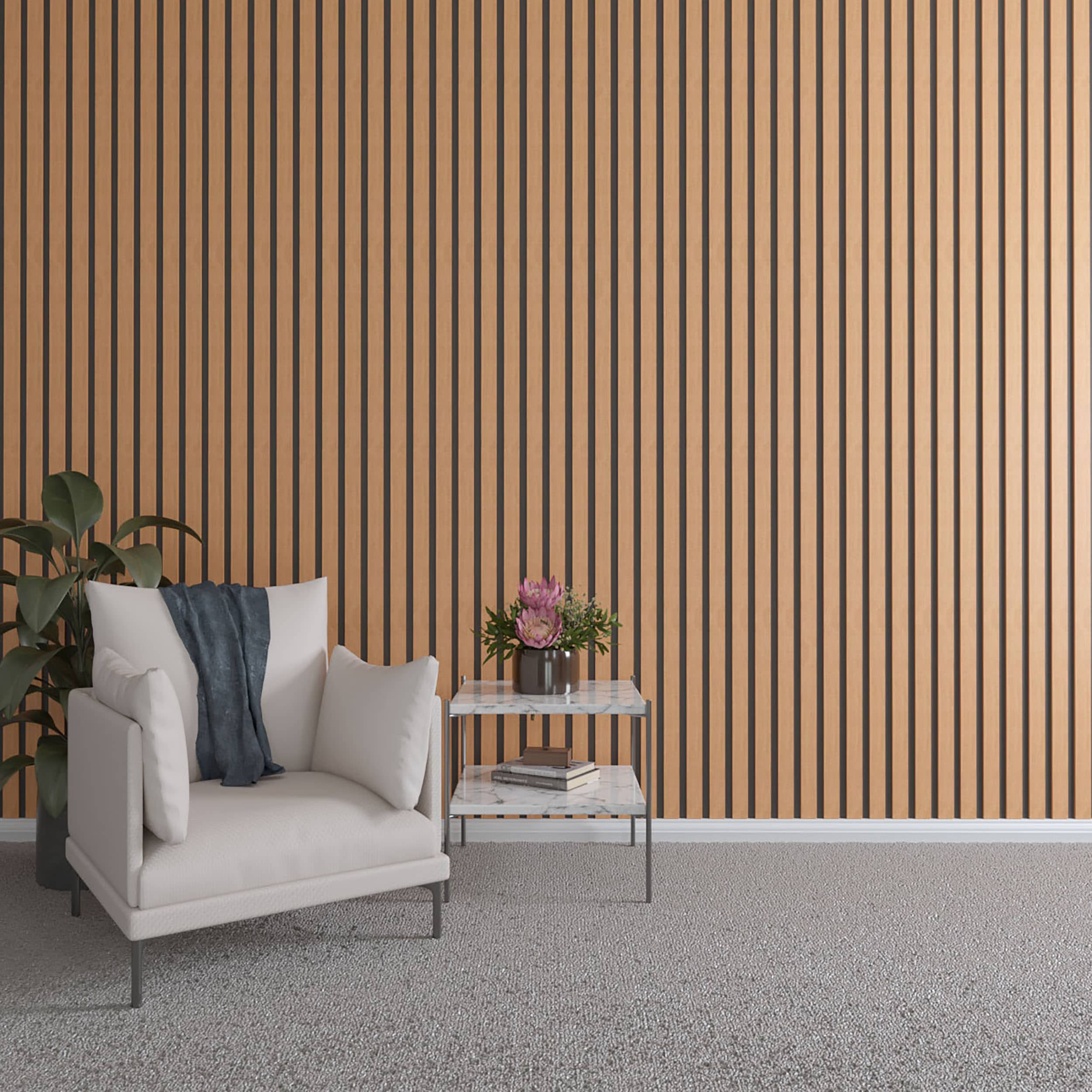 Ekena Millwork SWW66X48X0375CH 2-in x 3.91-ft Unfinished Smooth Cherry Cherry Wall Plank ( 22 -Pack , Covers 14.67-sq ft )