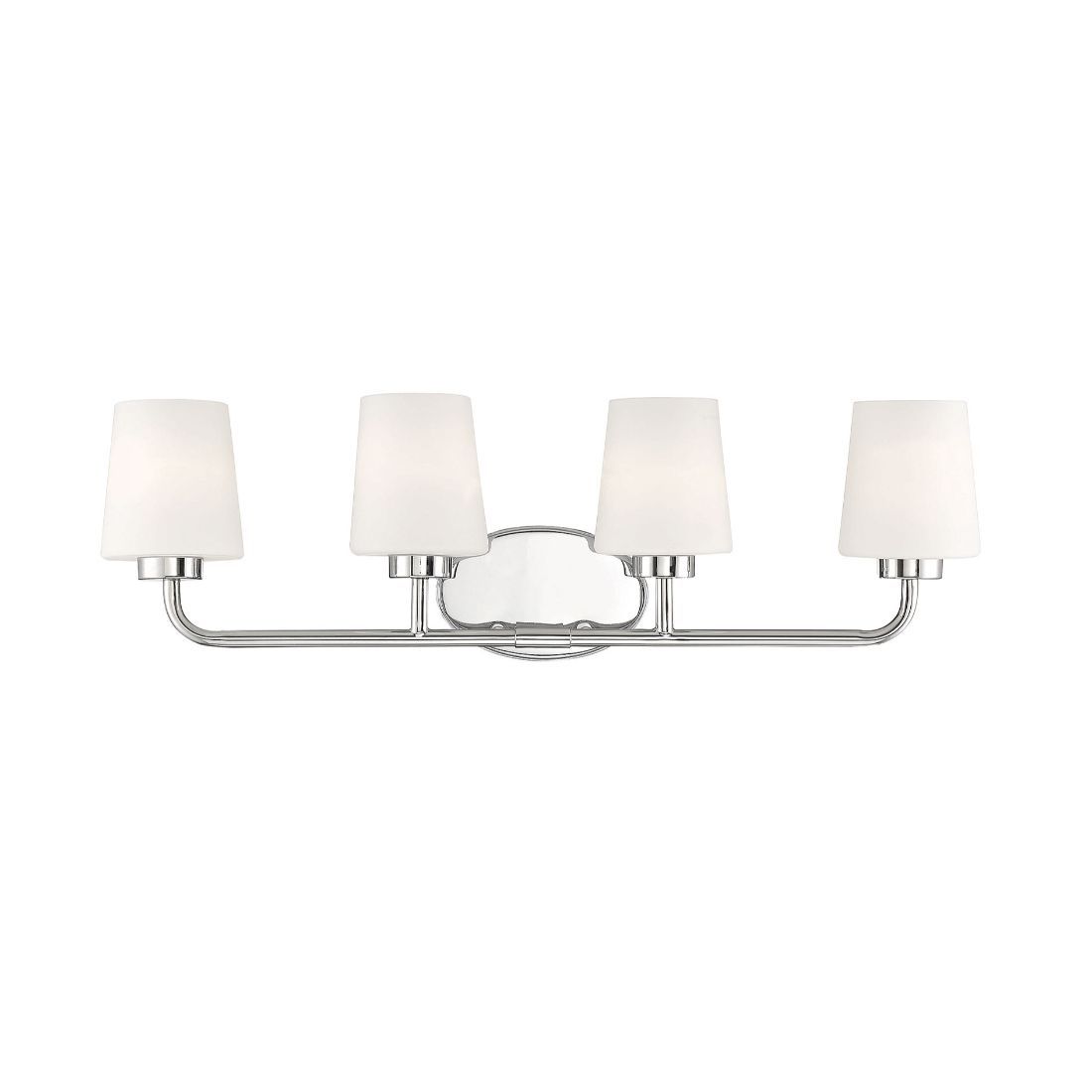  LW-SH638208 31-in 4-Light Polished Nickel Transitional Vanity Light Bar