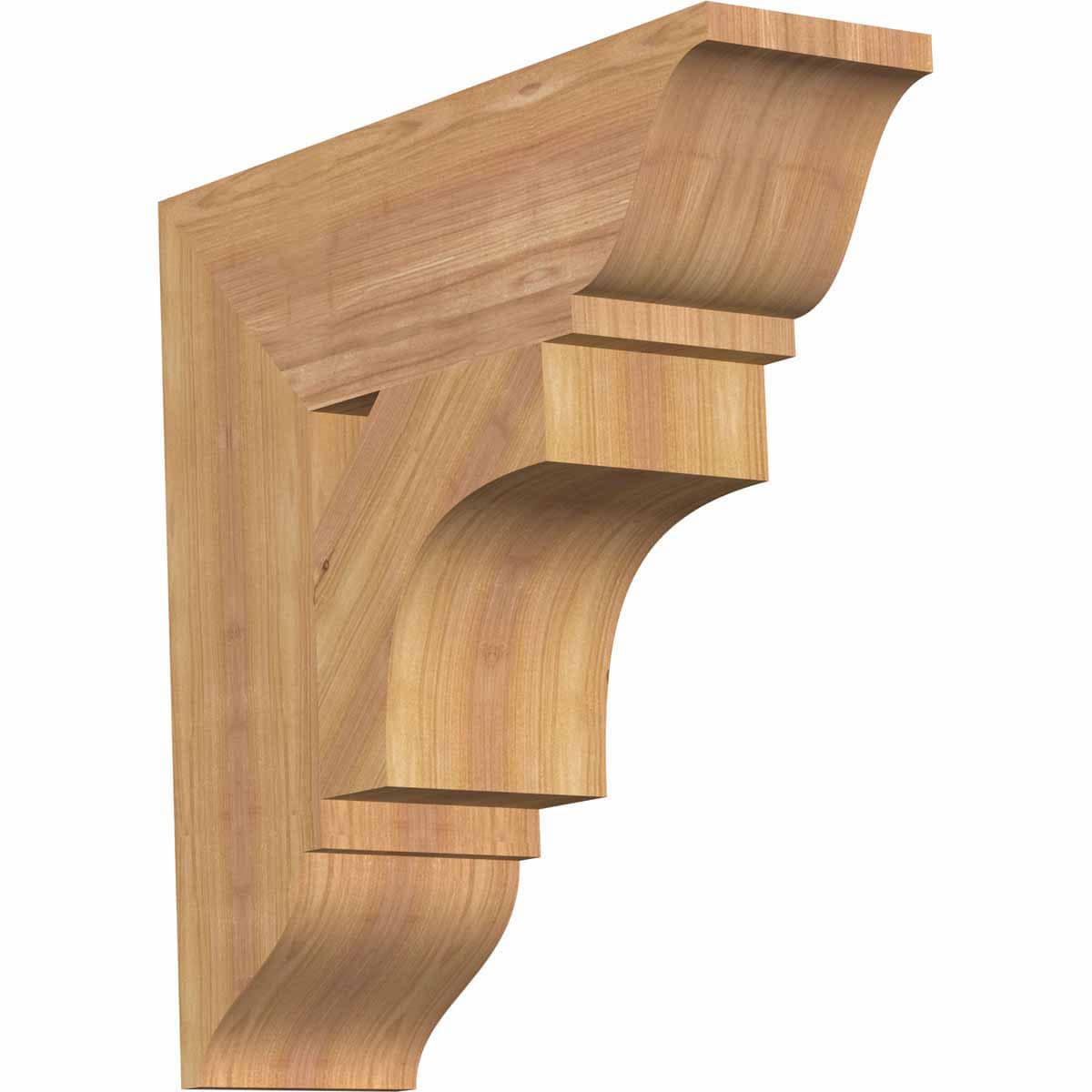 Ekena Millwork BKT06X20X20WTL01SWR Westlake traditional smooth 5-1/2-in x 20-in x 20-in Western red cedar Brown Wood Standard bracket