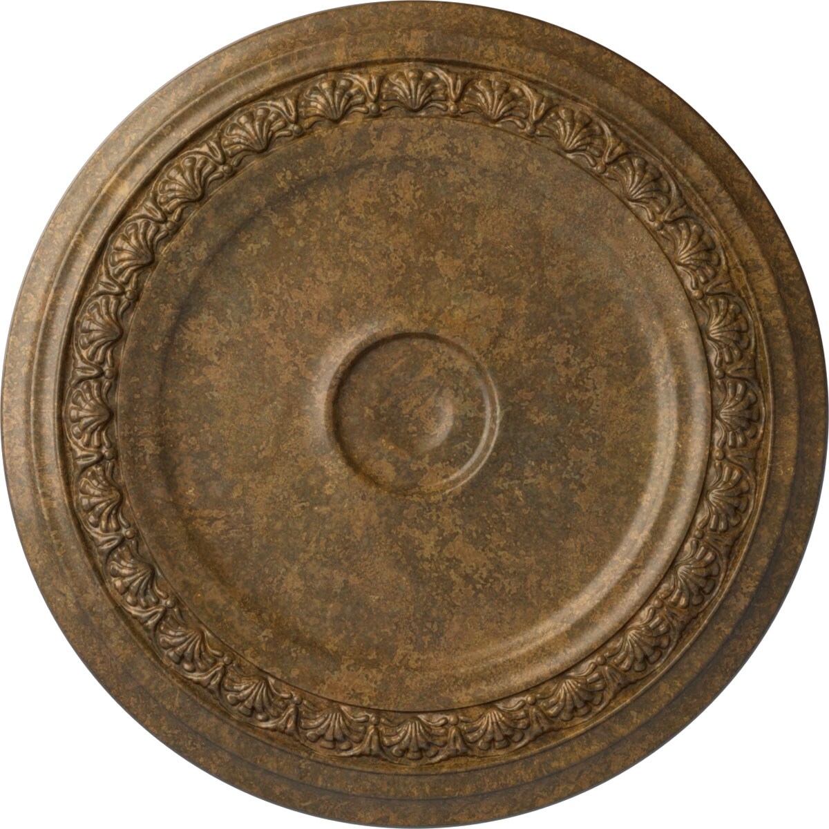 Ekena Millwork CM31CARZS Carlsbad 31.125-in W x 31.125-in L Painted Rubbed Bronze Polyurethane Whole Ceiling Medallion