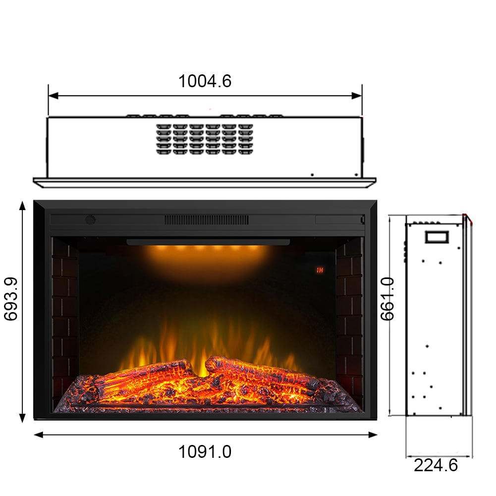 Clihome VL-EF40T Electric-Fireplaces - View #7