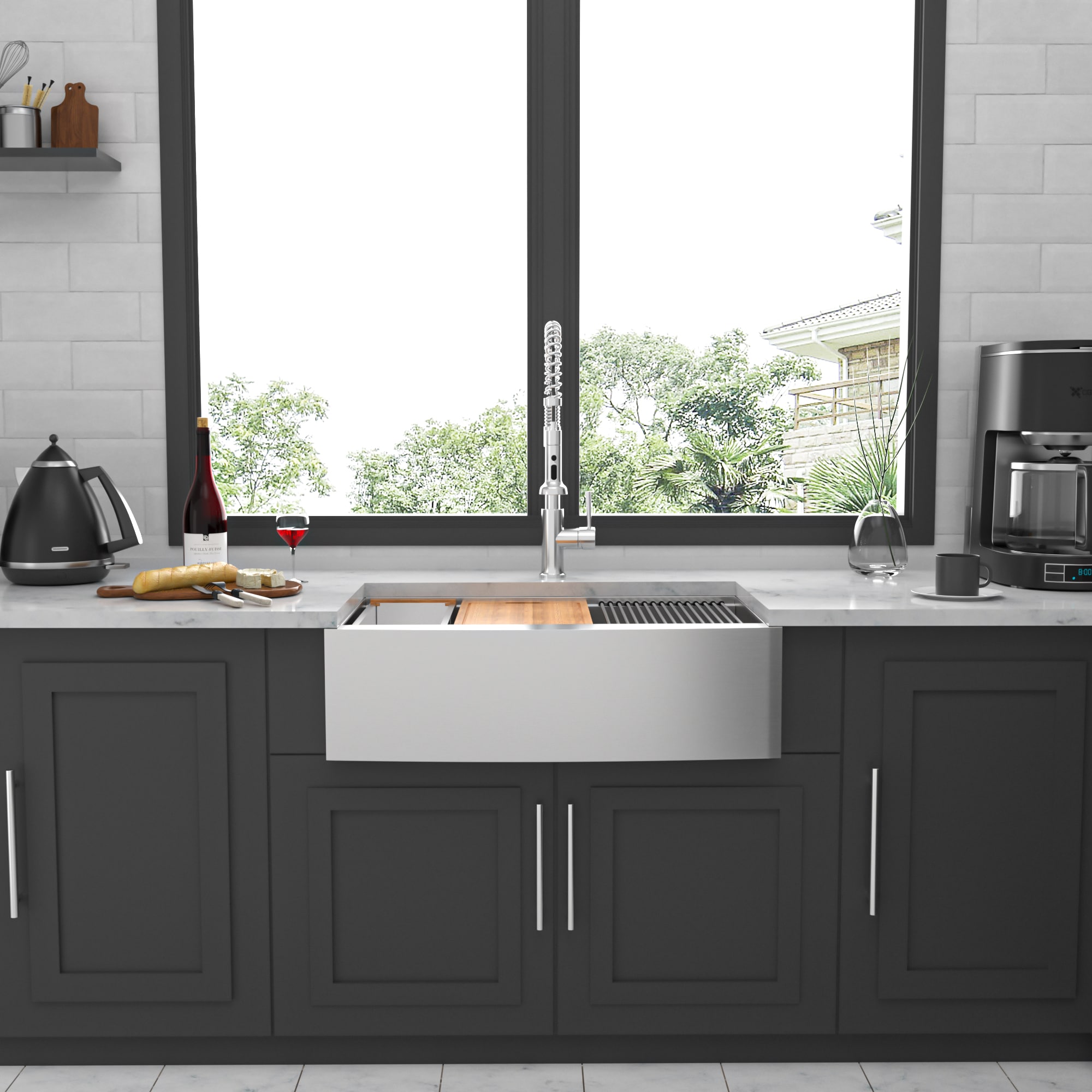 Forclover WHC-FC3020S1AWH Kitchen-Sinks - View #7