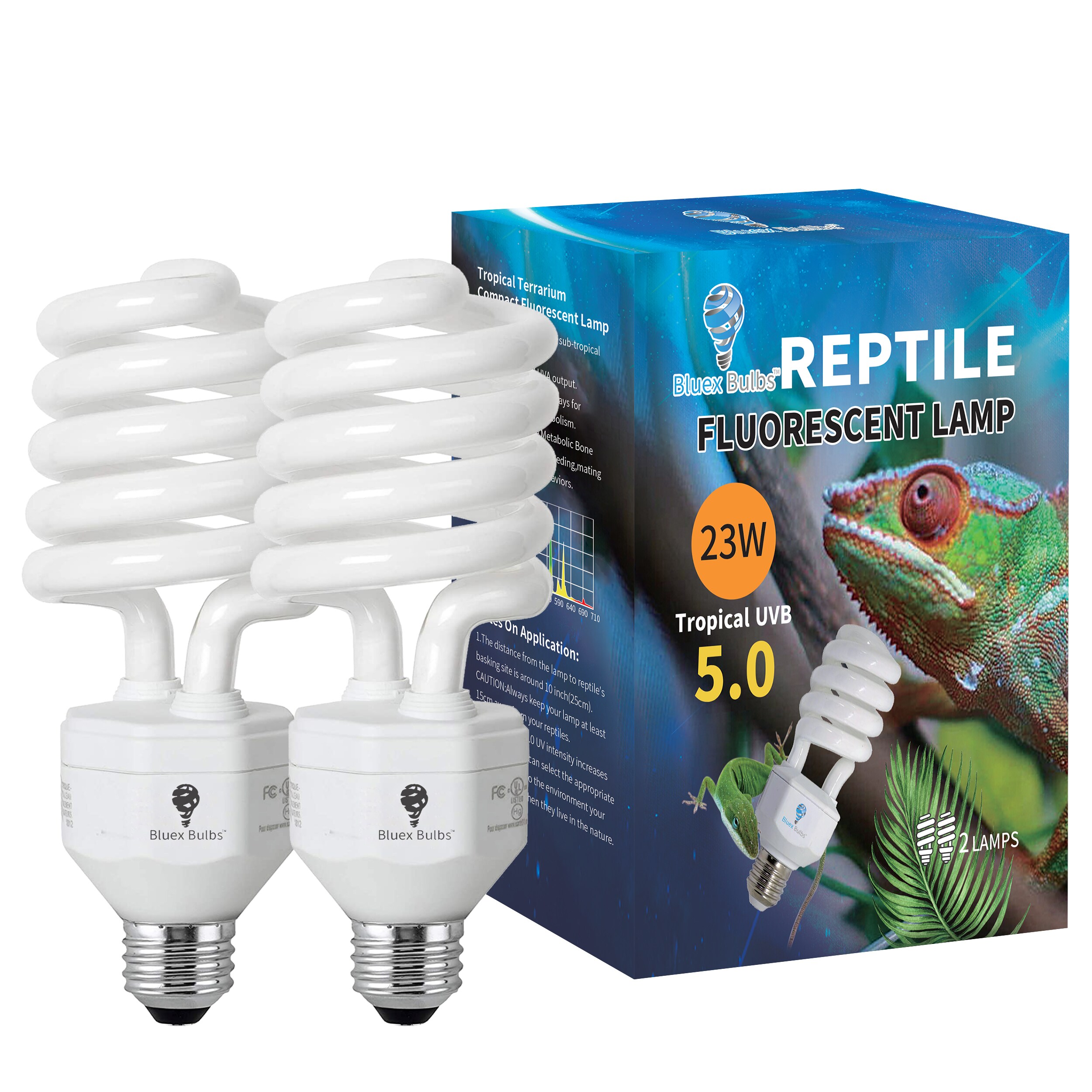 Bluex Bulbs REP-CFL-UVB5-23 Grow-Light-Bulbs - View #3