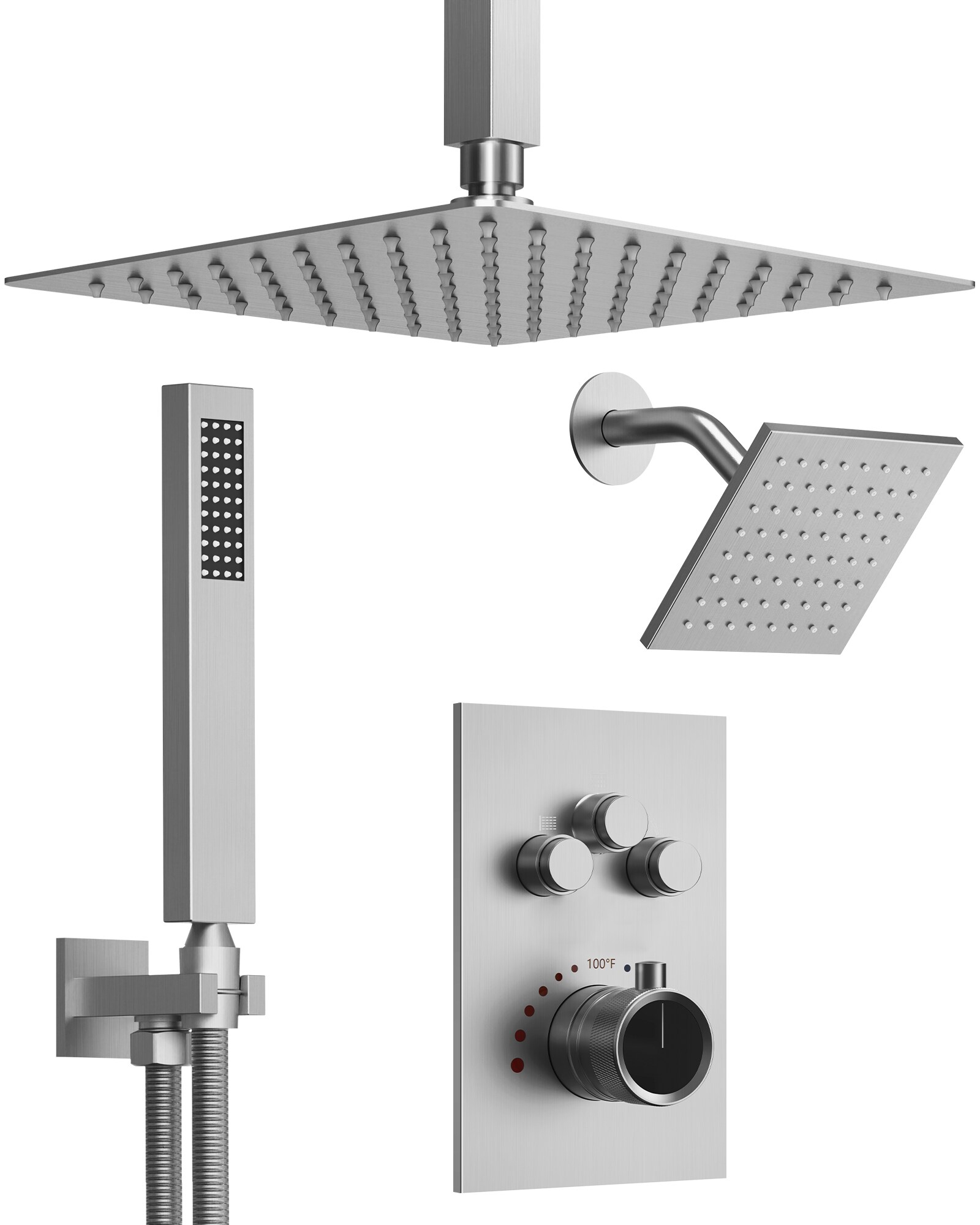 GRANDJOY SFS-1067-NK12 Showerhead-Bar-Panels - View #11