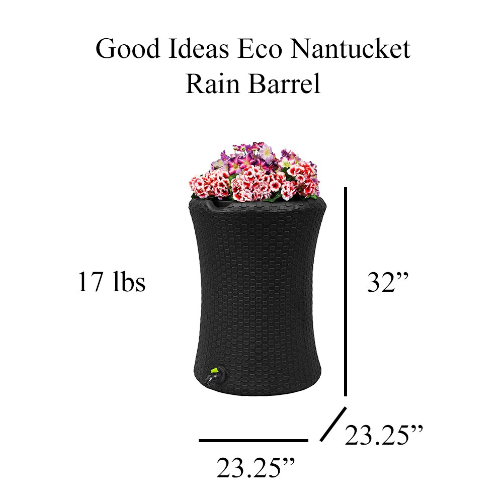 Good Ideas GI-REC-N50-BLK Rain-Barrels - View #5