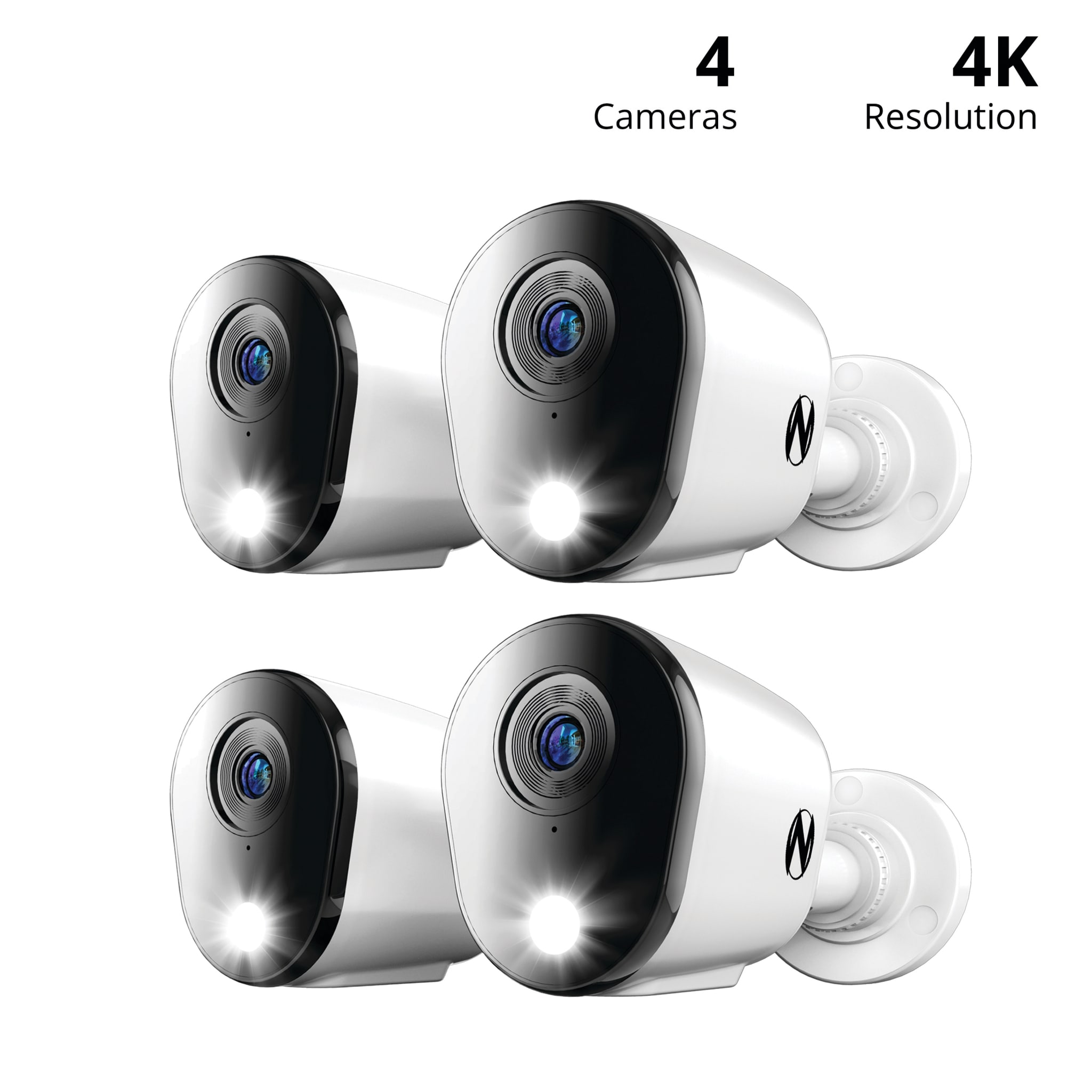 Night Owl FTD8 Indoor/Outdoor 4-Camera Hardwired Spotlight Security Camera System CAM-4PK-FTD8-B Sansujyuku sansujyuku.com