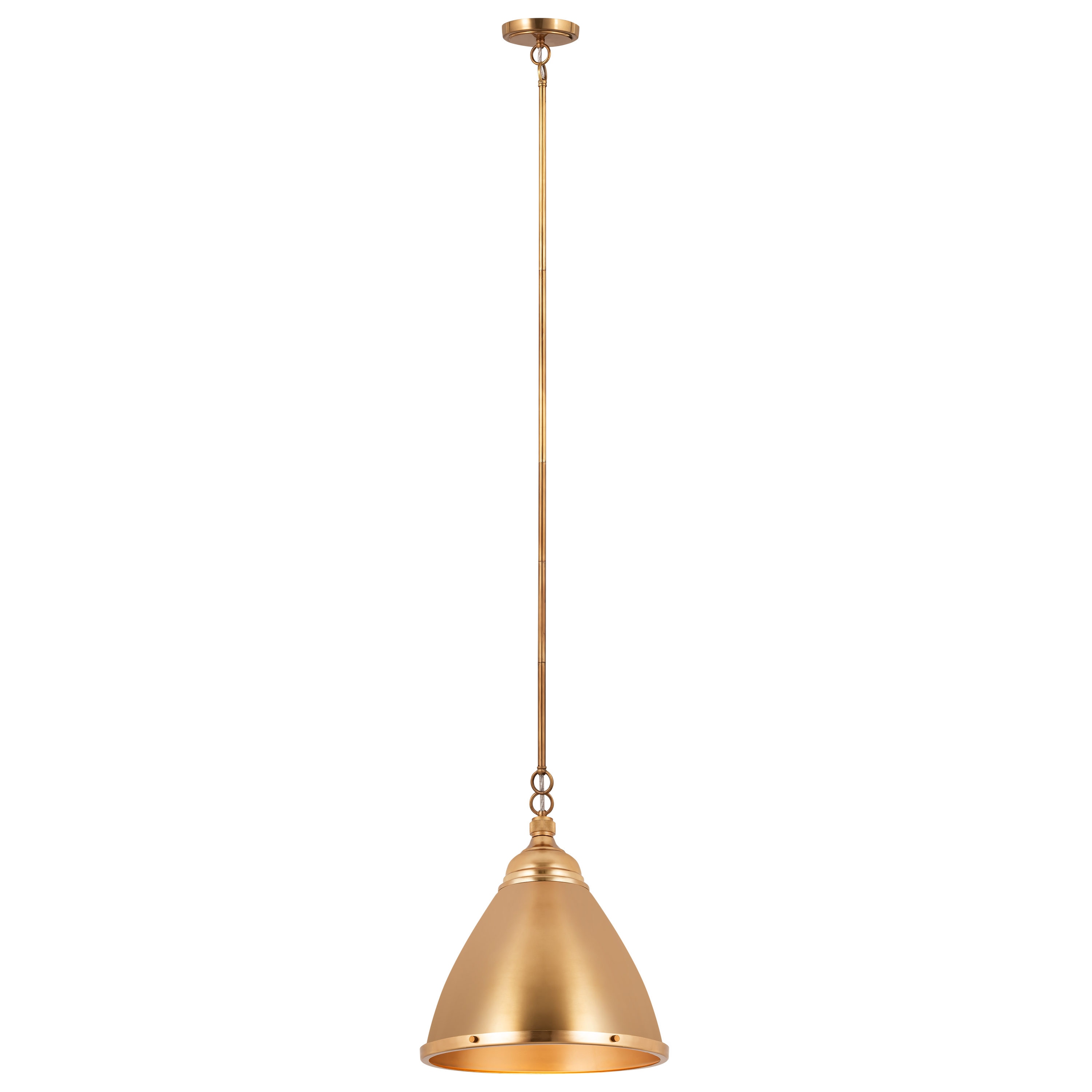 Westmore by ELK Lighting LWPN-210920117 Kennington 1 -Light Satin Brass Transitional Bell Medium Hanging Pendant light