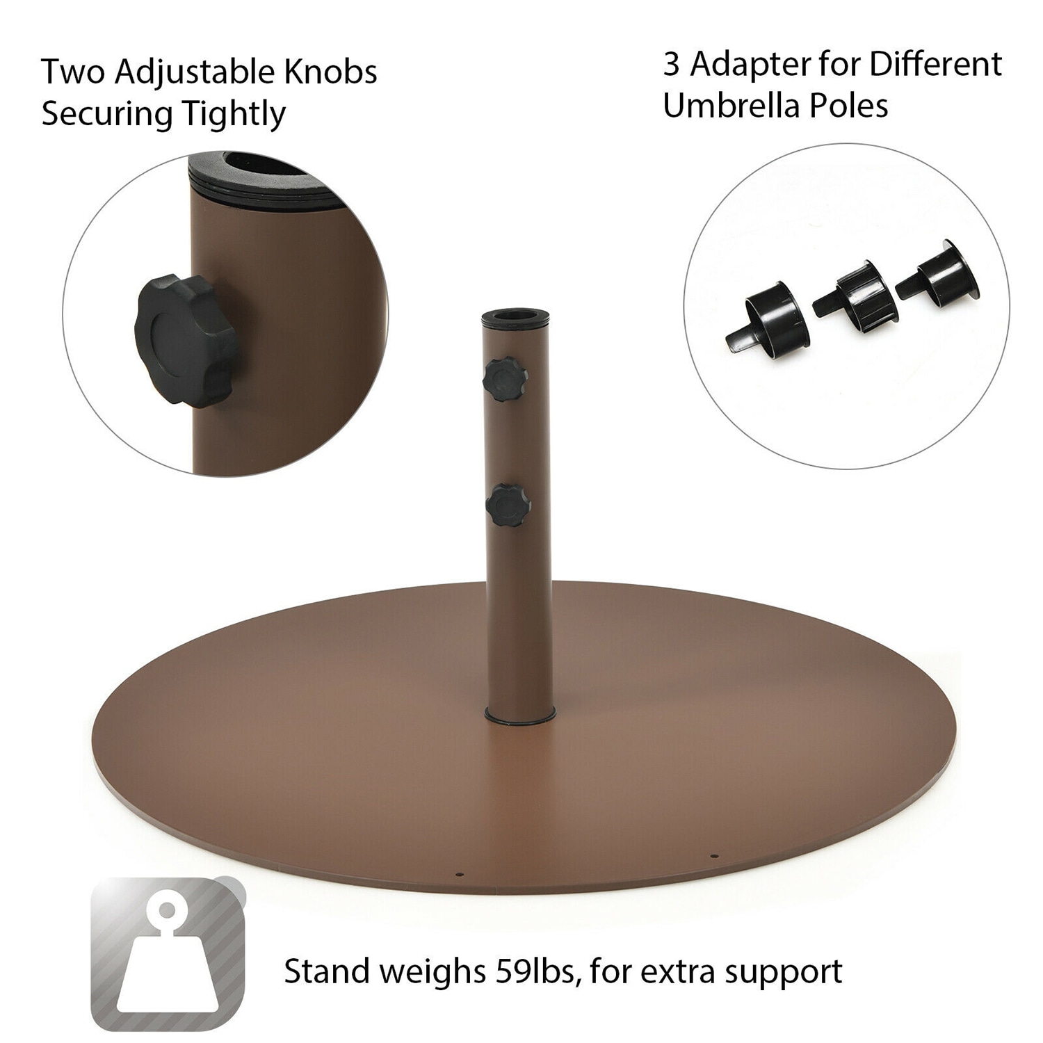 WELLFOR TDJ10824 Umbrella-Bases - View #7