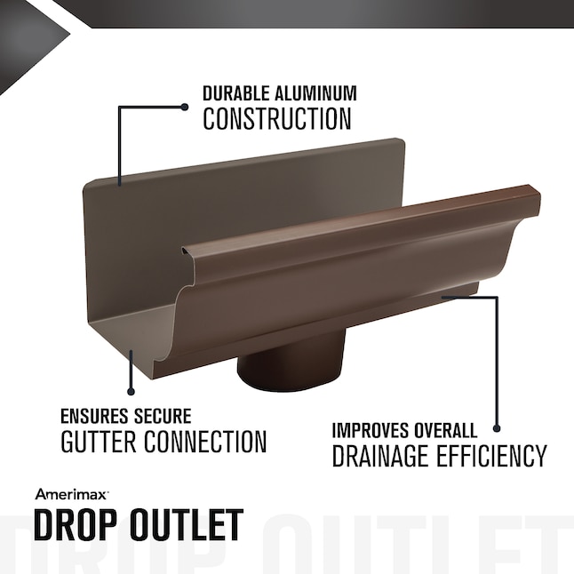 5 in. x 10 ft. Royal Brown Aluminum Gutter 5 in. x 10 ft. Royal Brown Aluminum Gutter