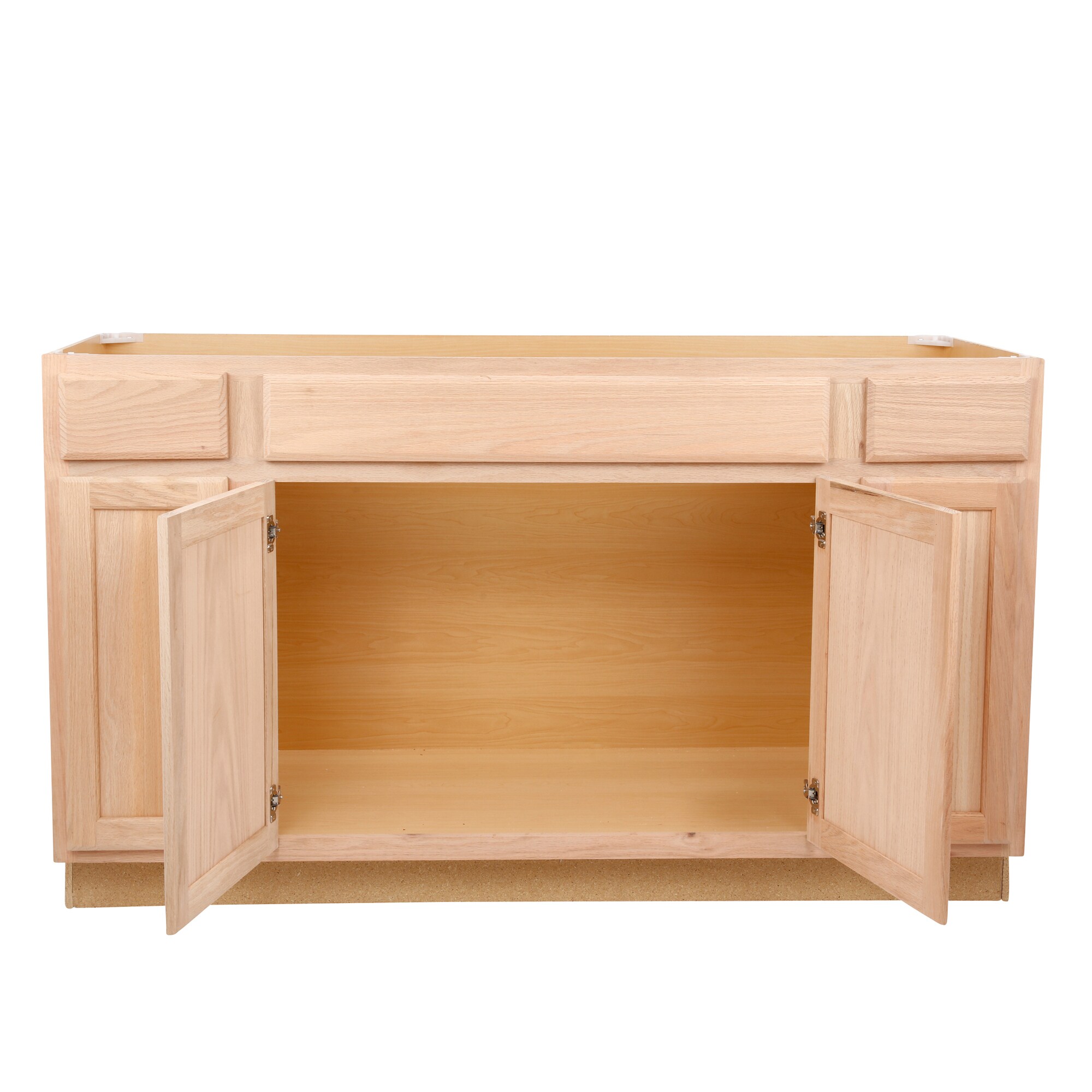 Project Source 60-in W x 35-in H x 23.75-in D Natural Unfinished Oak ...