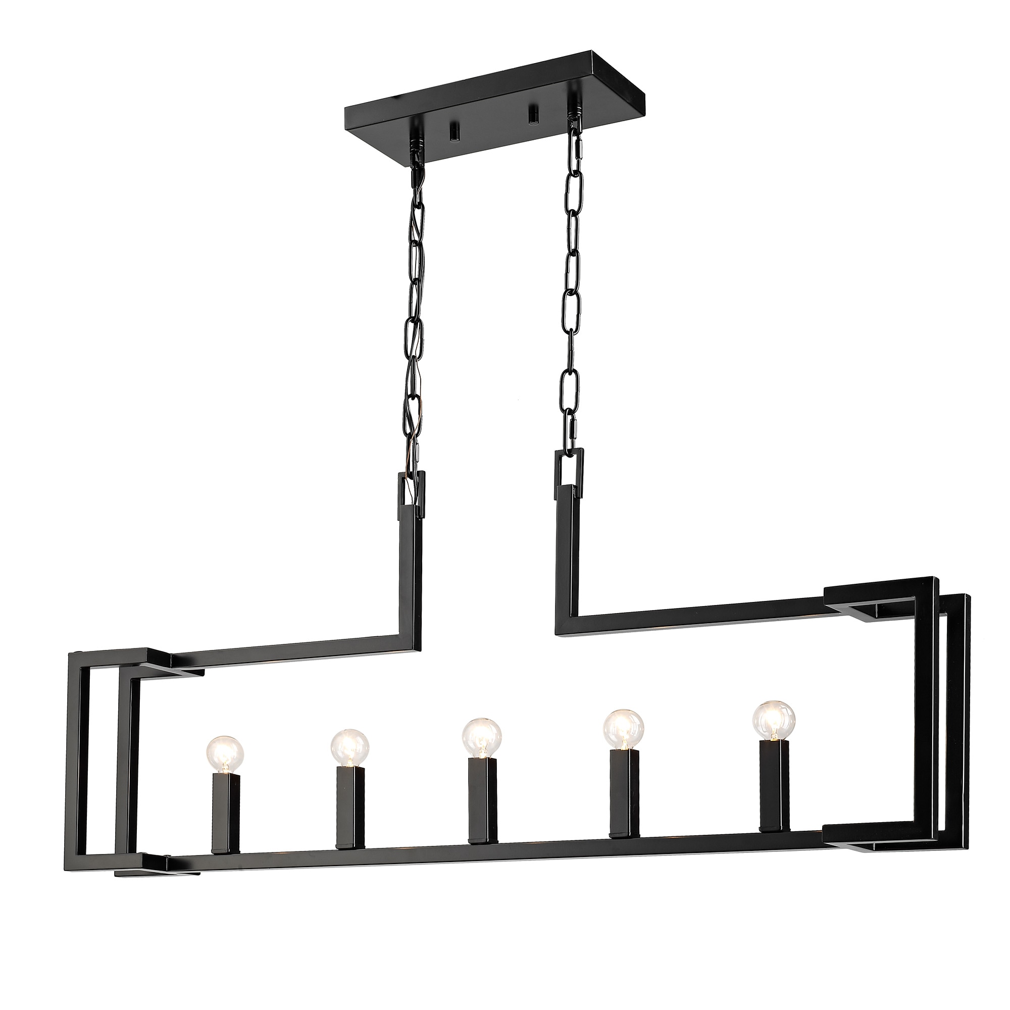 Golden Lighting 9020-LP BLK Pendant-Lights - View #5