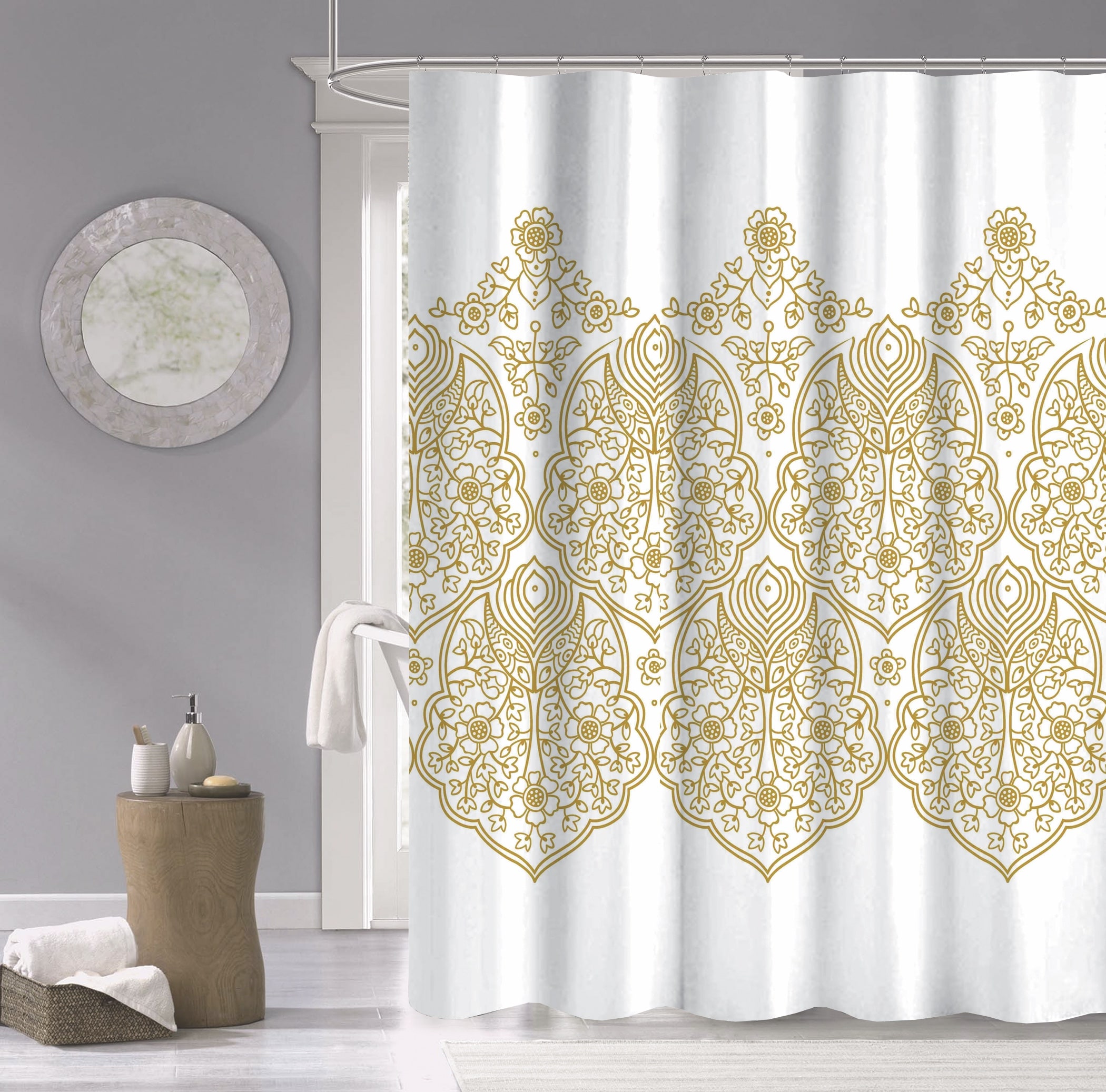 Japanese Kiku Shower Curtain – Kaito Japan Design