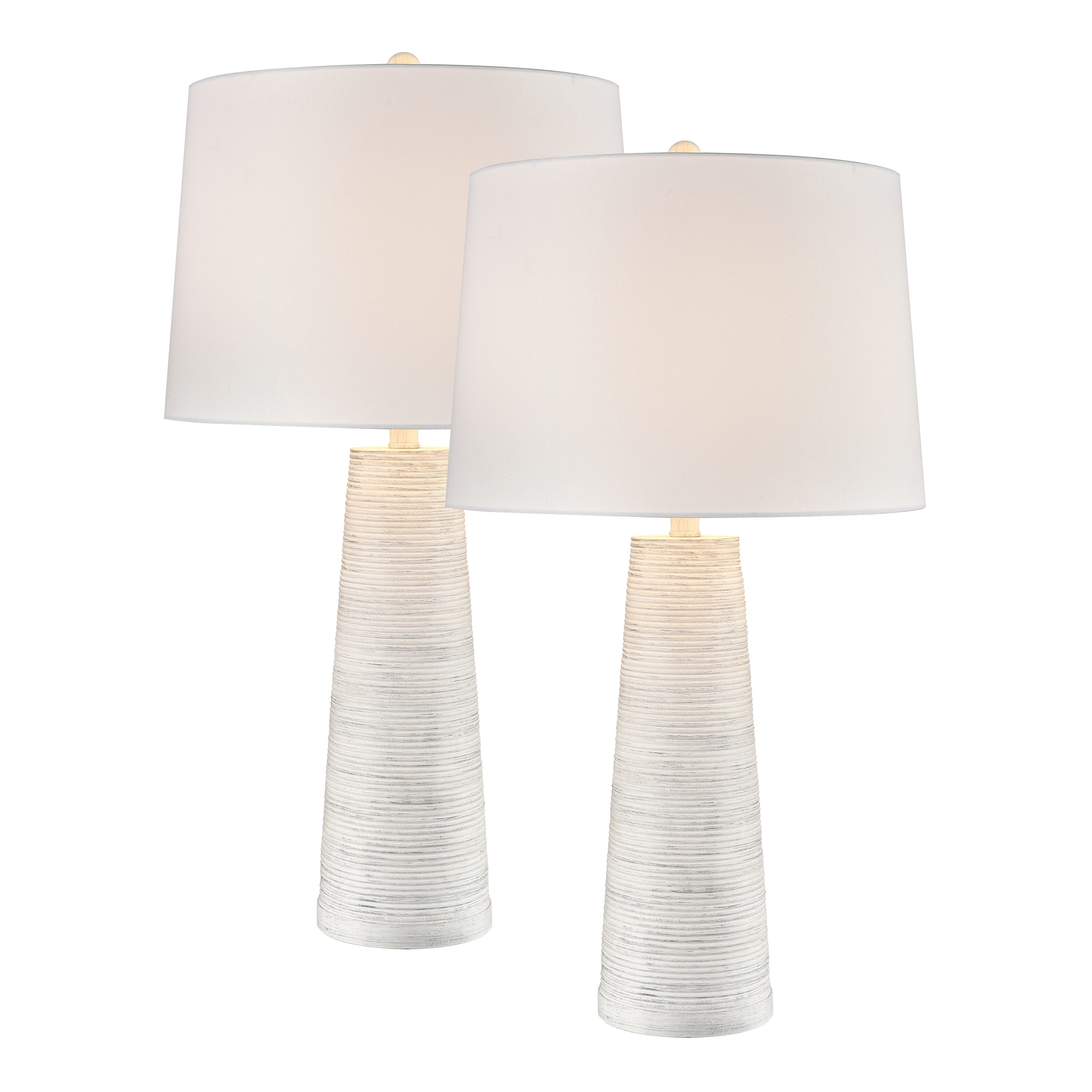 Westmore by ELK Lighting LW-202331300 Fort 10.5-in Light Gray 3-way Table Lamp with Fabric Shade