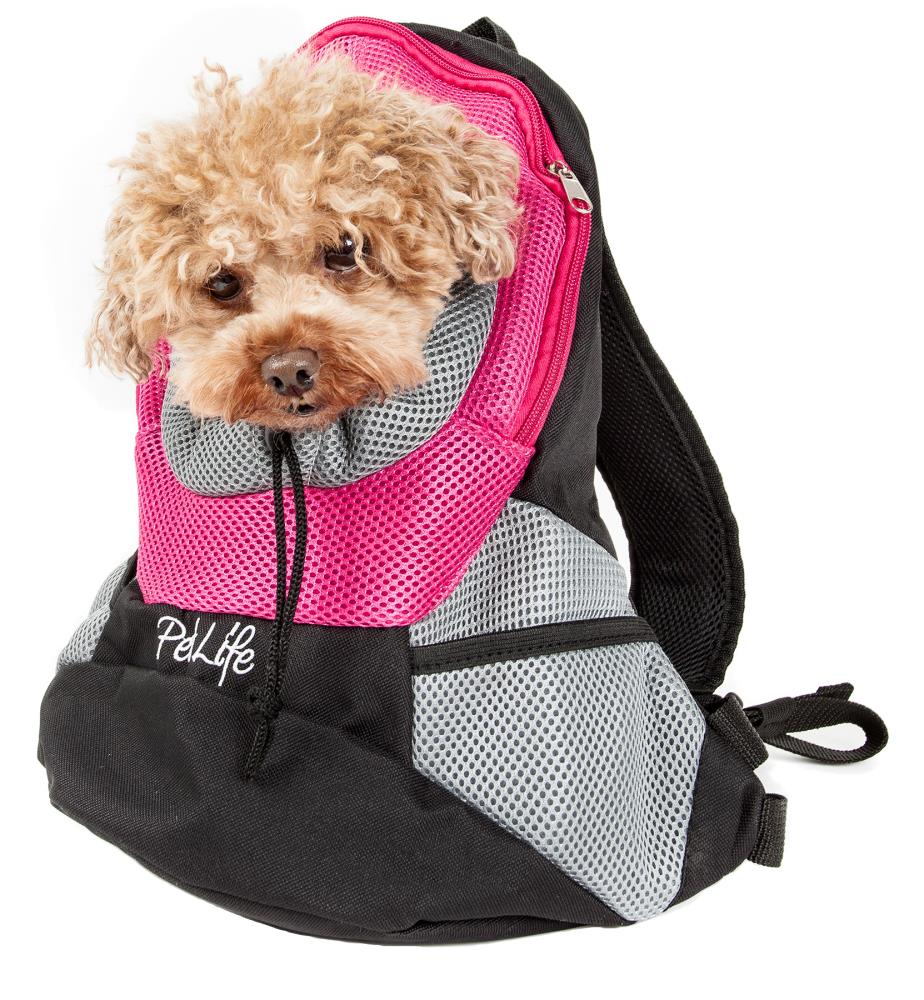 Pet Life 14.6-in x 6.2-in x 14.8-in Pink Collapsible Nylon/Mesh Small ...
