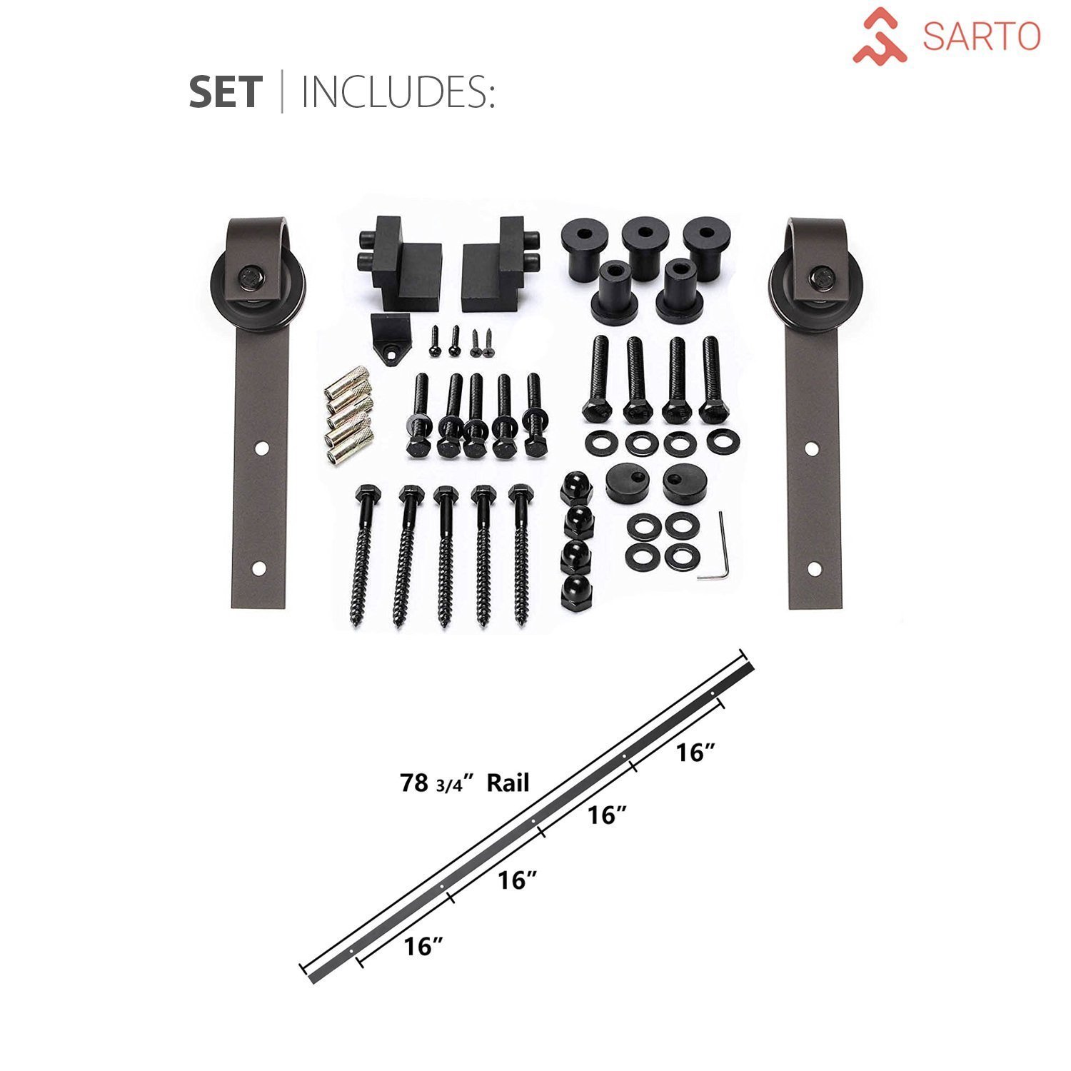 SARTODOORS SETE6900BD-B-WS-2896 Barn-Doors - View #2
