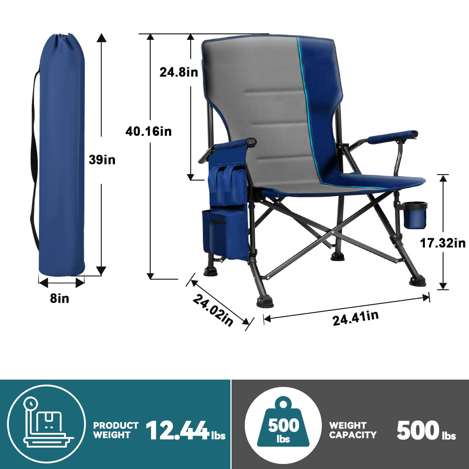 Sunspire OCC-1407-LOWES Beach-Camping-Chairs - View #2