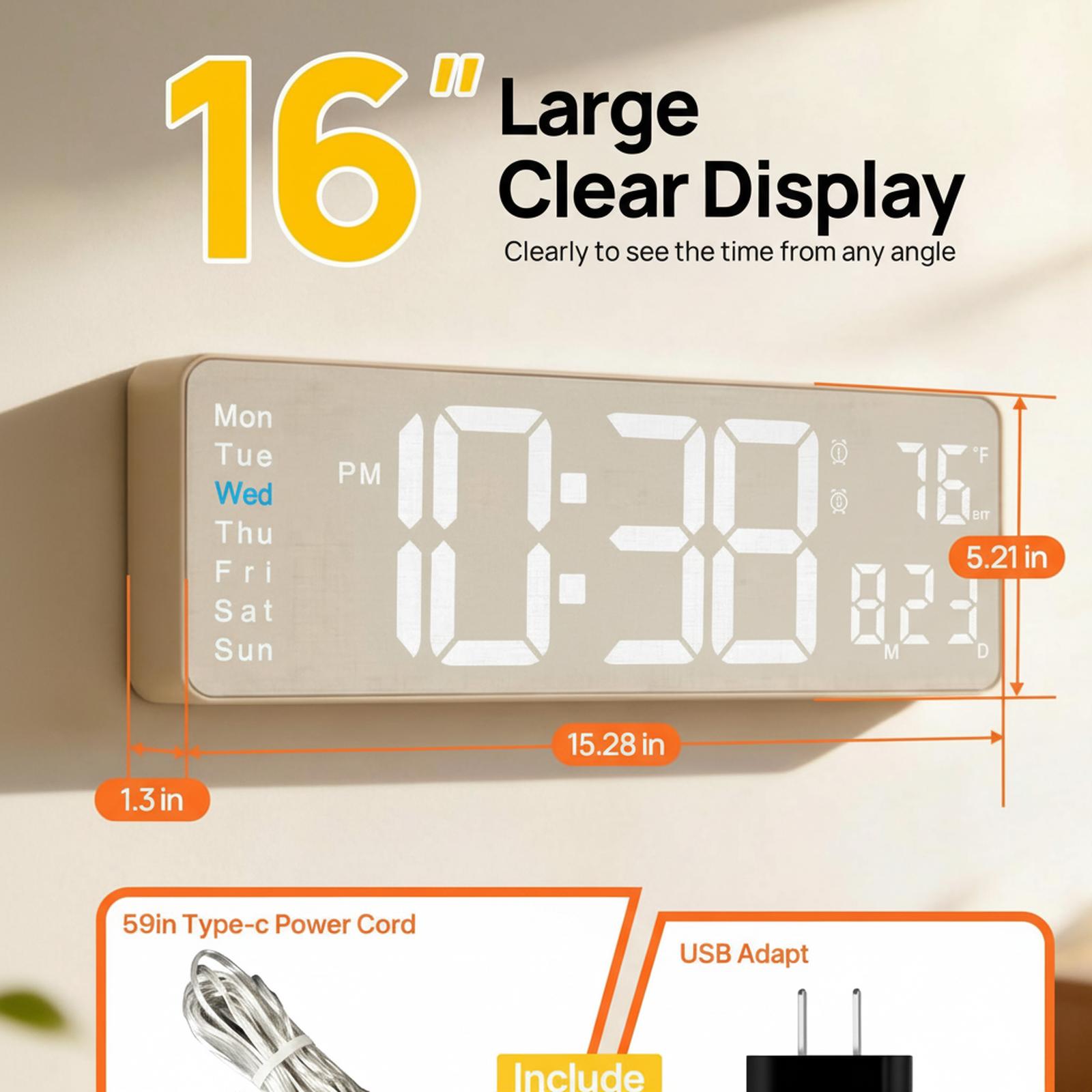 OMOMMD 5749848188710 Indoor-Outdoor-Clocks - View #2