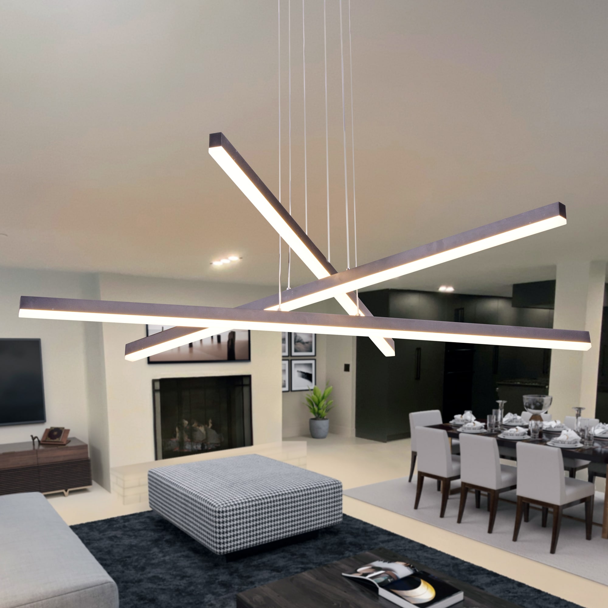 Sirius Living Room Power Motion set with LED Lights (Black
