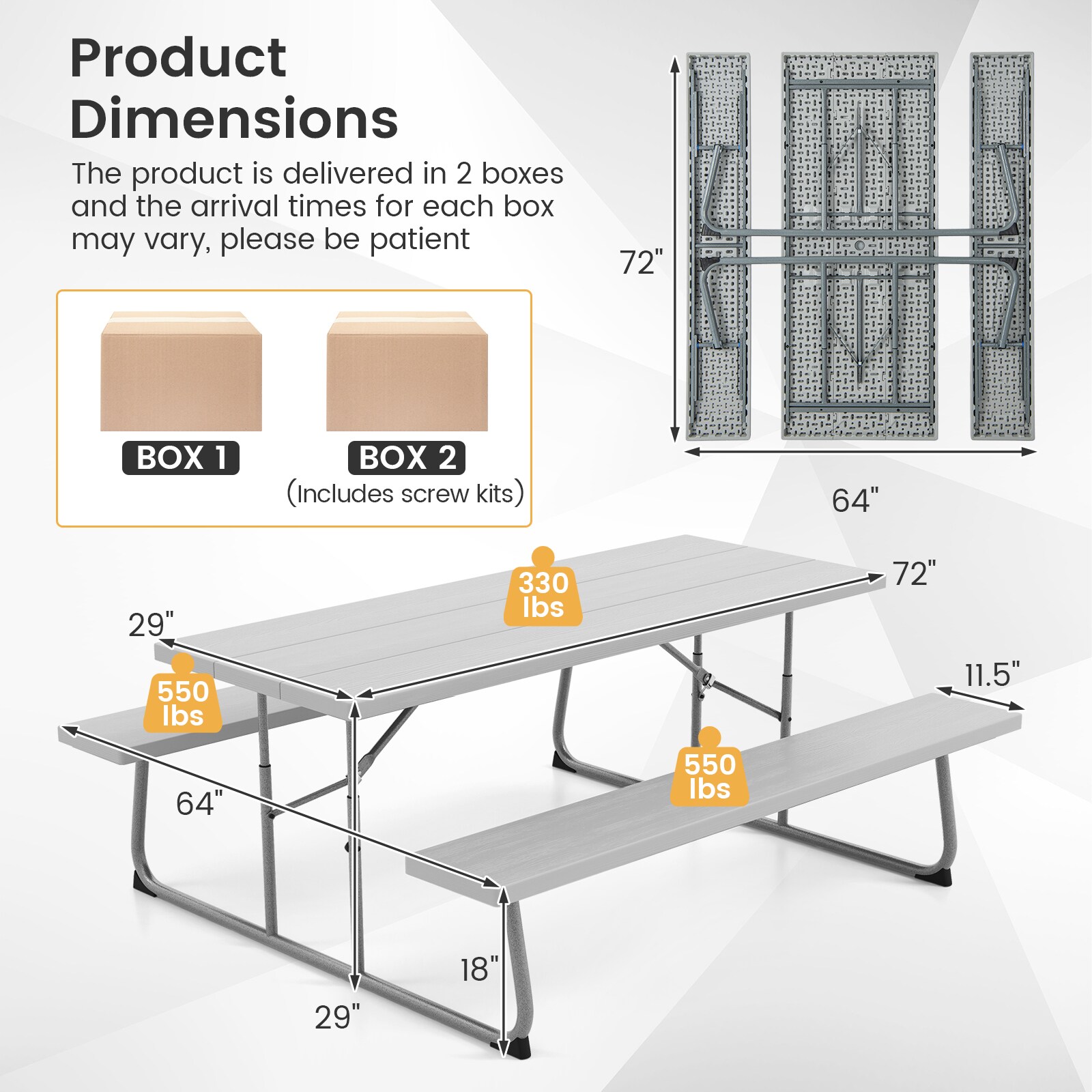 Slickblue D-CO-+RG76211PN Picnic-Tables - View #4