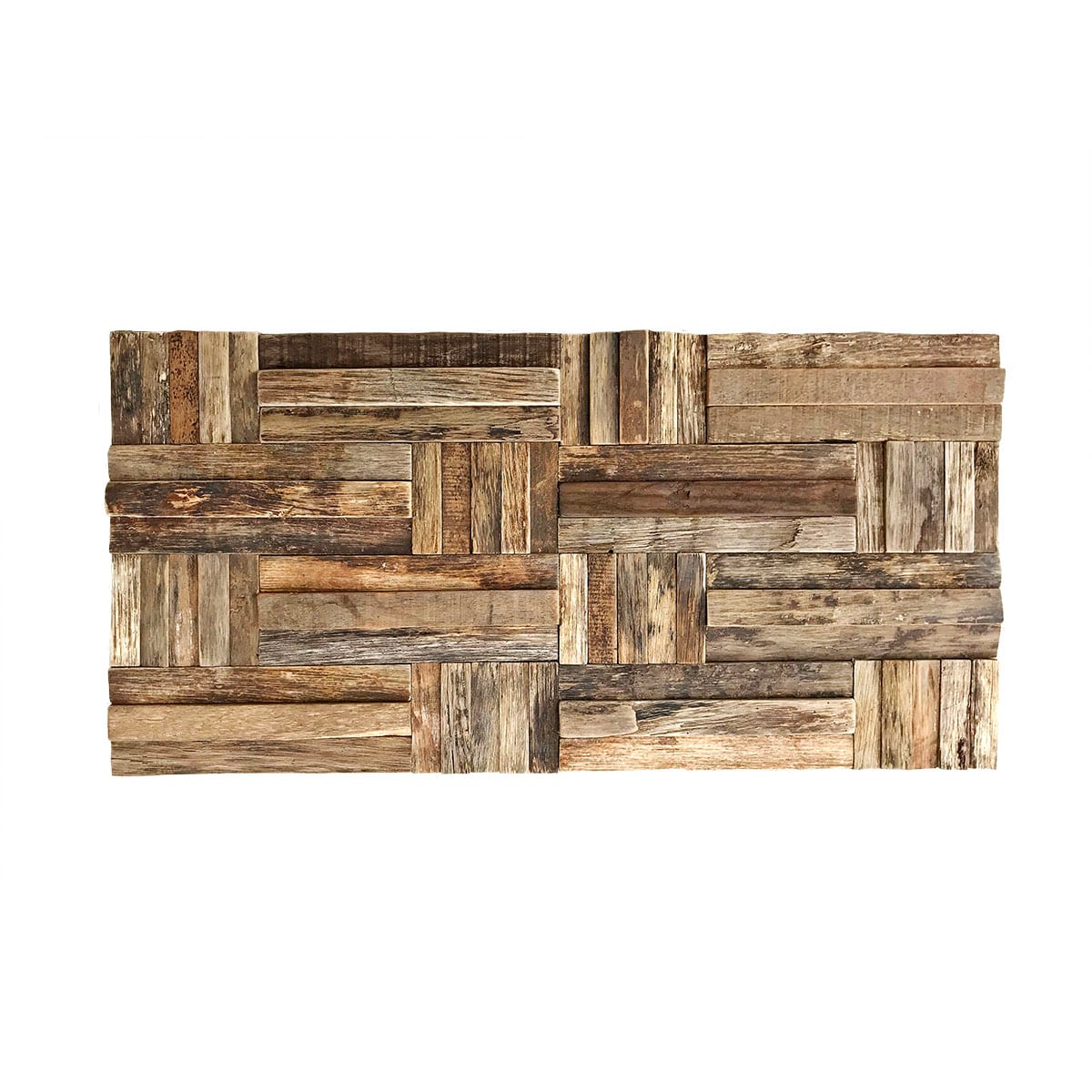 White Reclaimed Wood Tiles  Weathered Wooden Subway Tile For