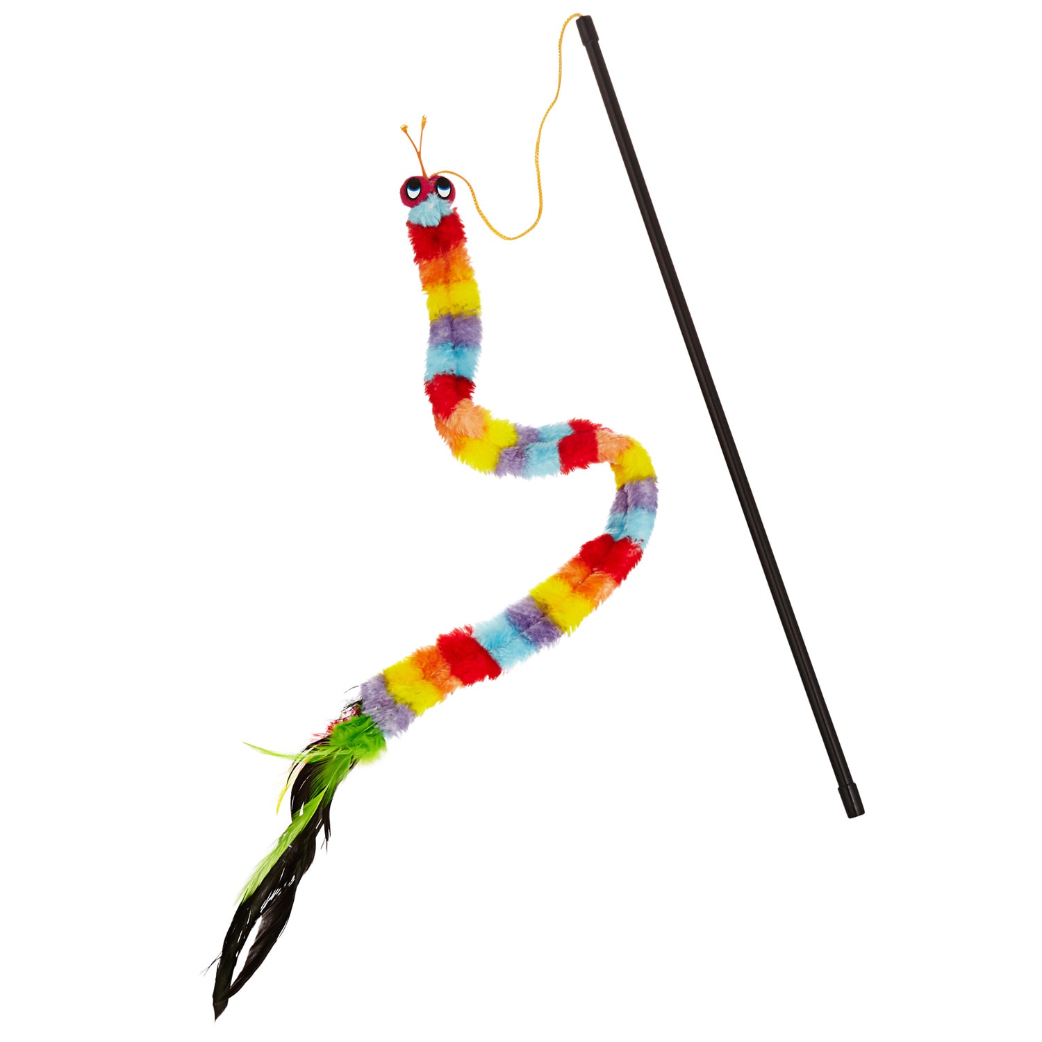 Leaps & Bounds 2312091 Caterpillar Teaser, 33" L Polyester Interactive Cat Toy