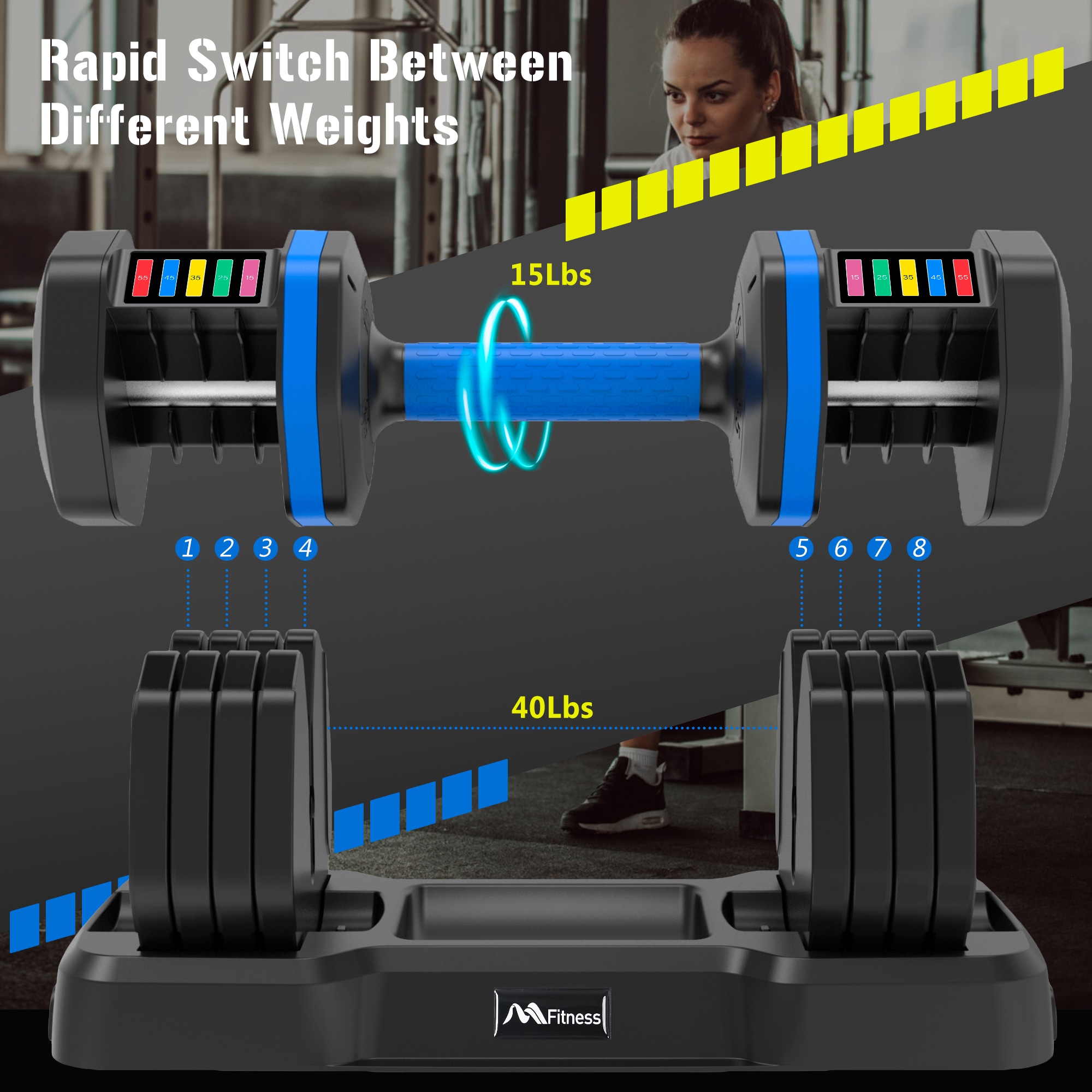 Flynama V-00058AAC dumbbells - View #4