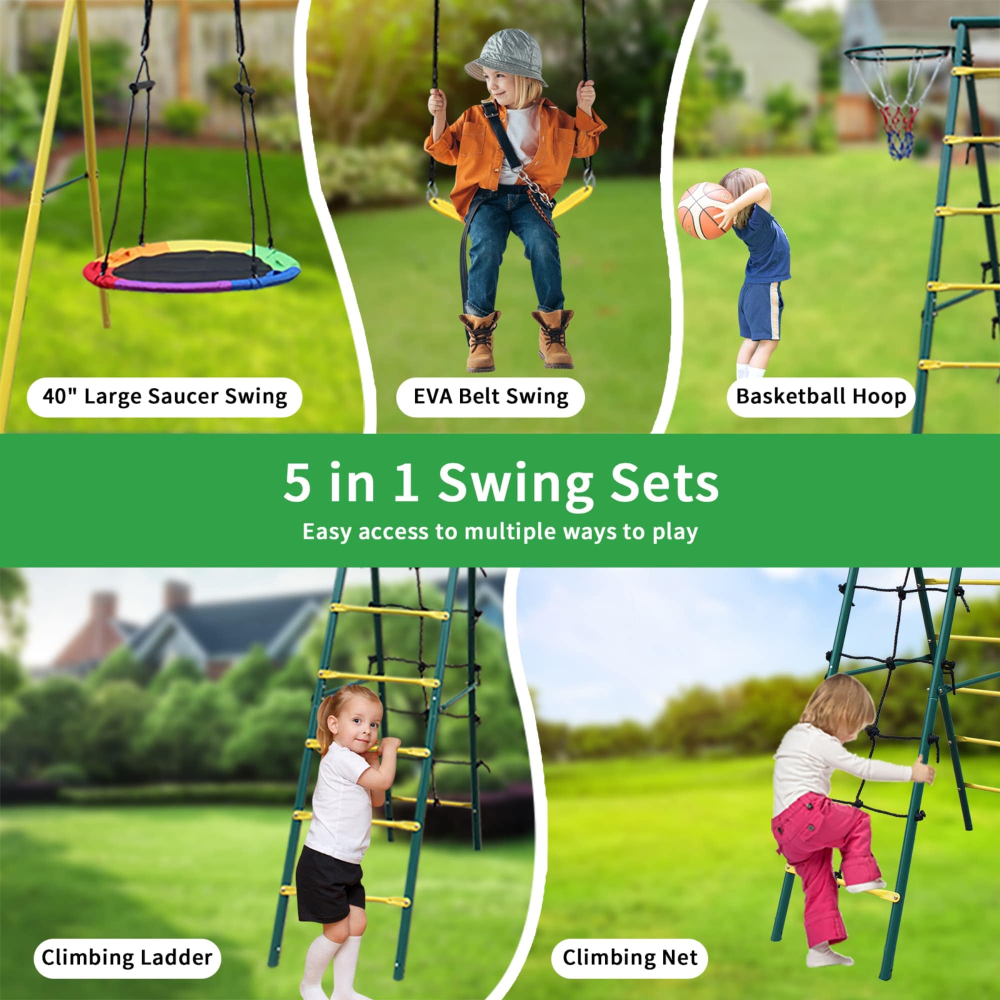 Runesay SS-14 Playset-Swings - View #4