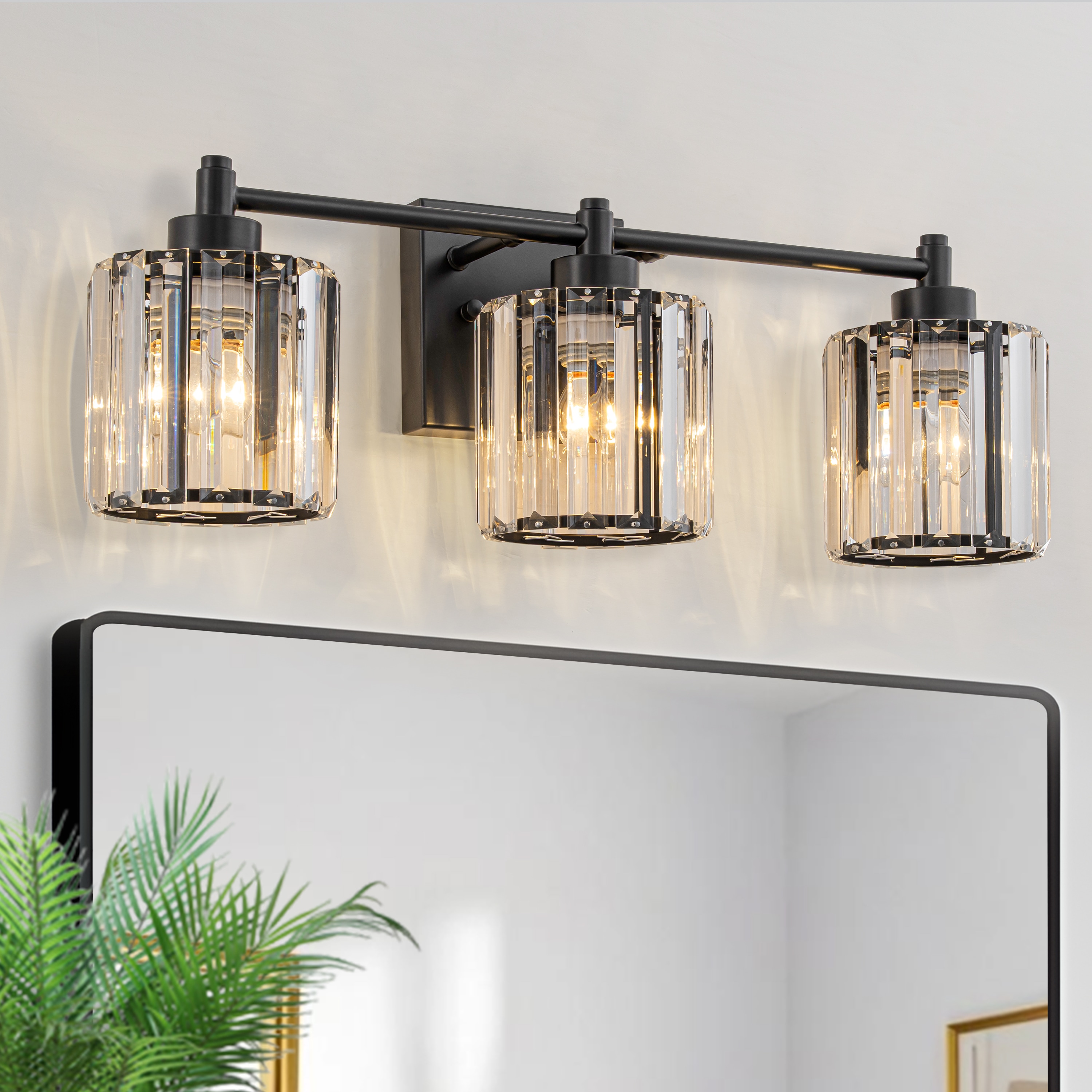 GoYeel 20.9-in 3 Light Black Modern/contemporary Bathroom Vanity light
