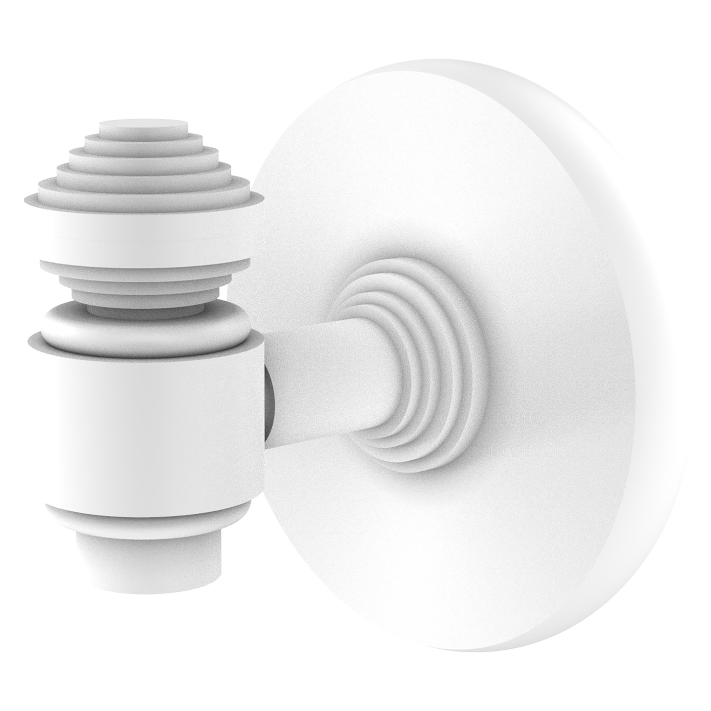 Allied Brass SB-20-WHM Southbeach Matte White Single -Hook Wall mount Towel Hook