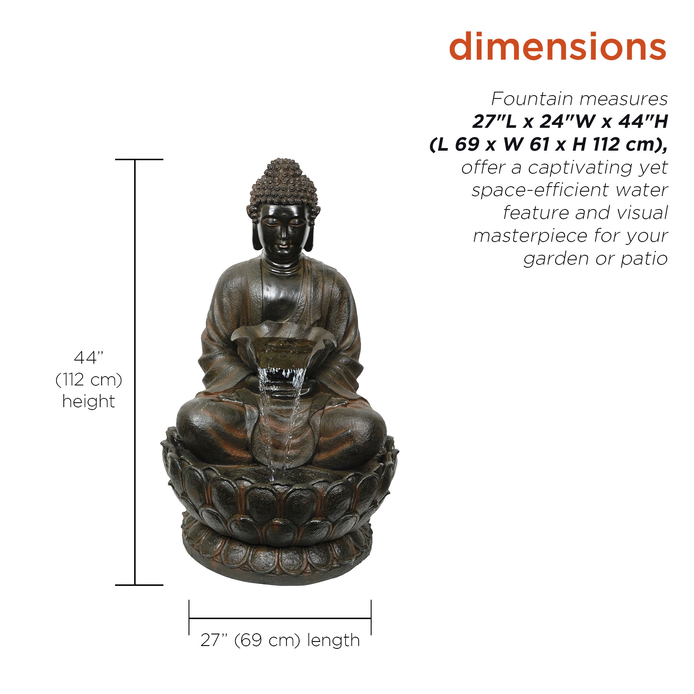 Alpine Corporation WIN1586 Garden-Statue - View #10