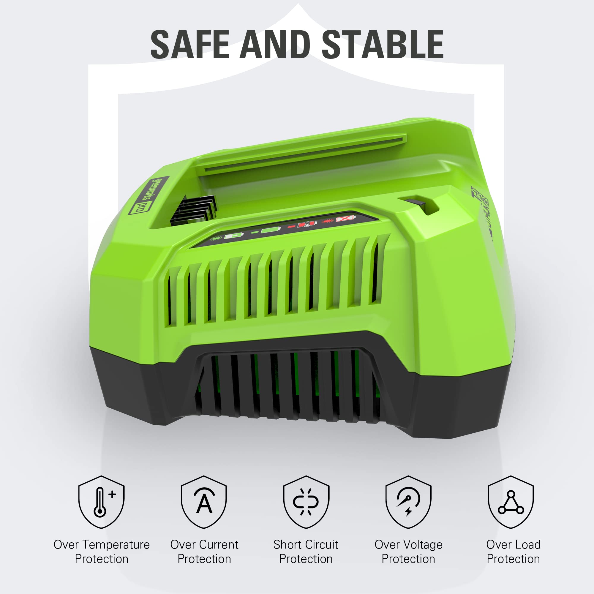Greenworks GCH8040 Cordless-Ope-Batteries - View #11