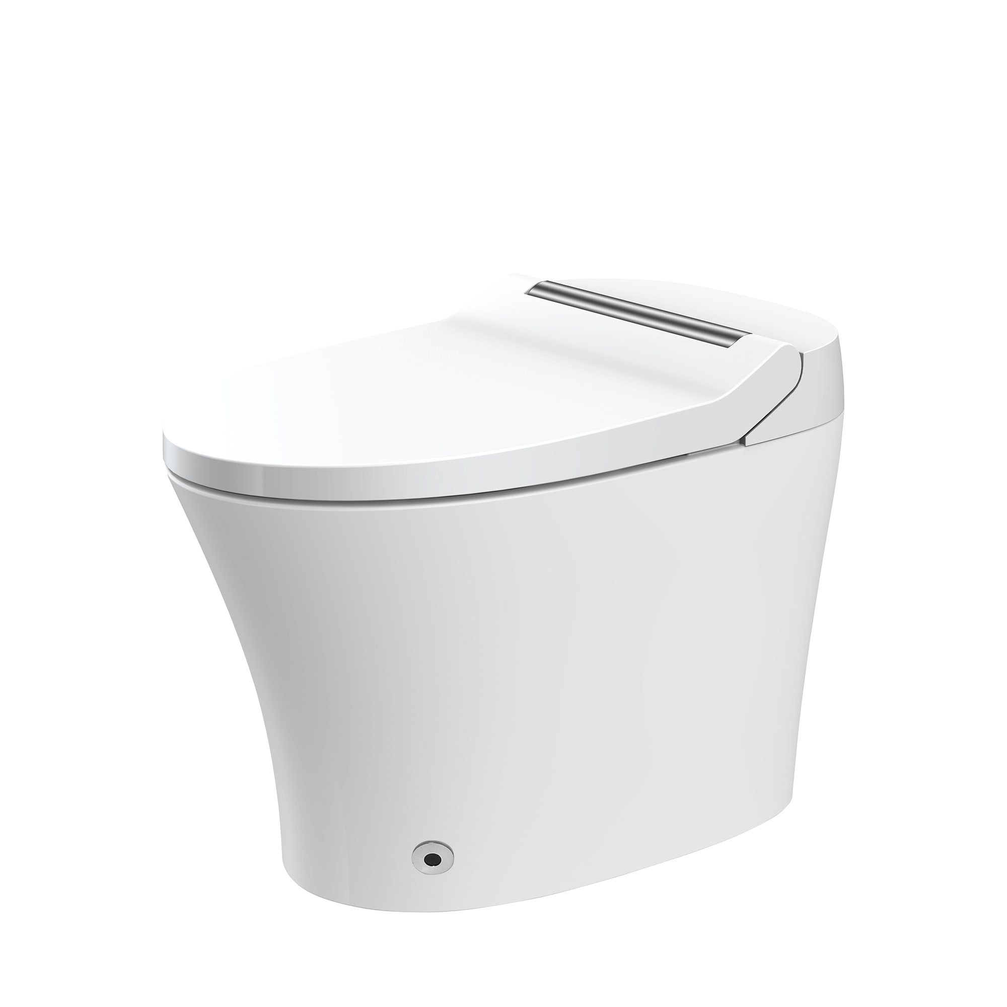 Mondawe MD-JP-91948 White Dual Flush Elongated Standard Height Soft Close 1-piece Bidet 12-in Rough-In 1.28 GPF