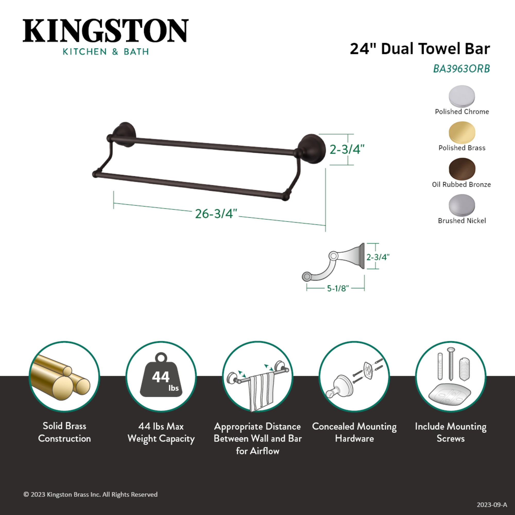 Kingston Brass WL39638 d060350 - View #3